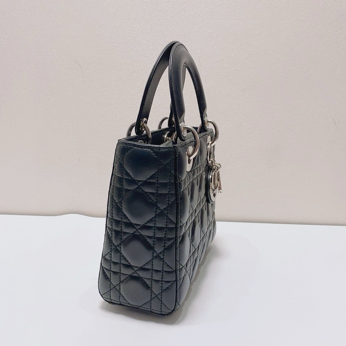 Dior - Lady Dior - Lambskin leather - Black - (Mini)