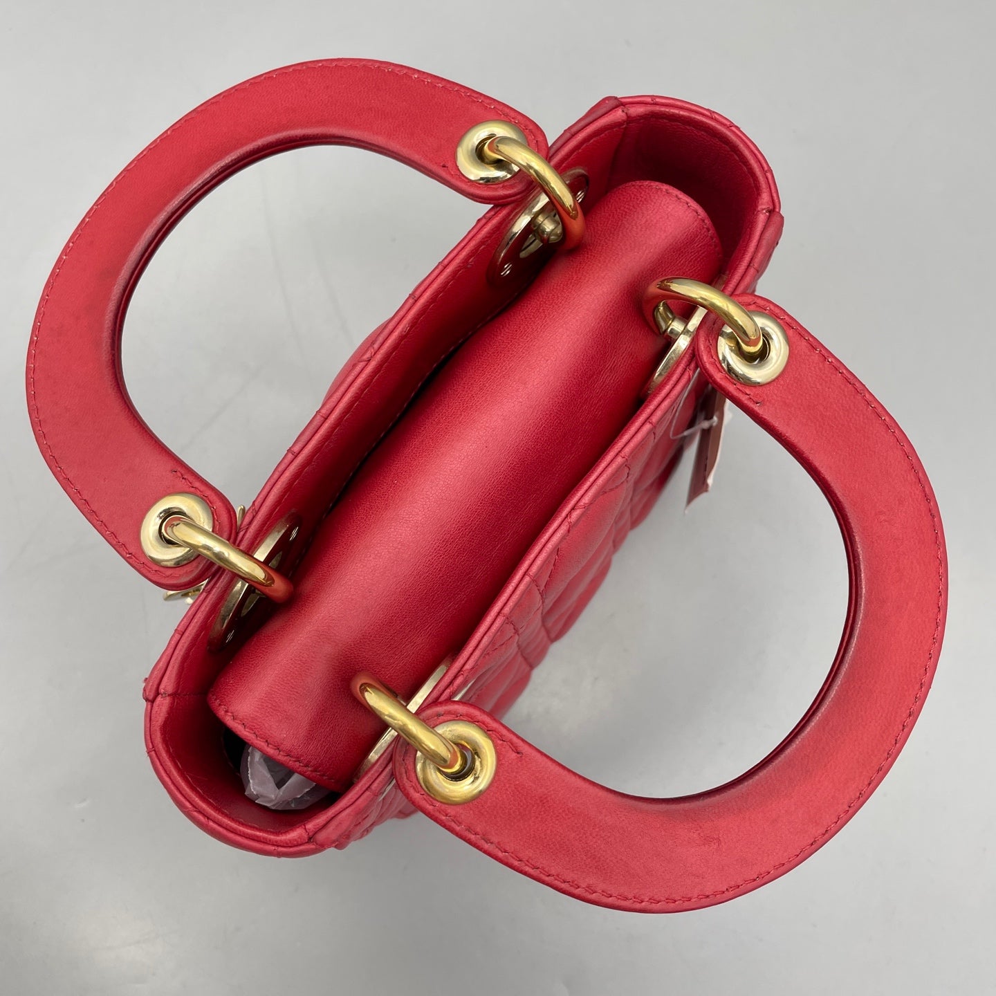 Dior - Lady Dior - Lambskin leather - Red - (mini)