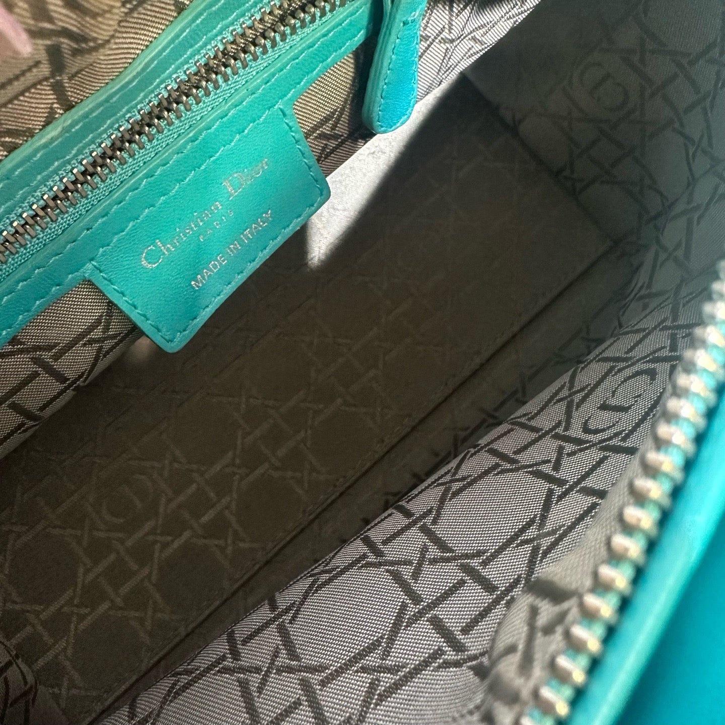 Dior - Lady Dior - Leather - Blue - (medium)