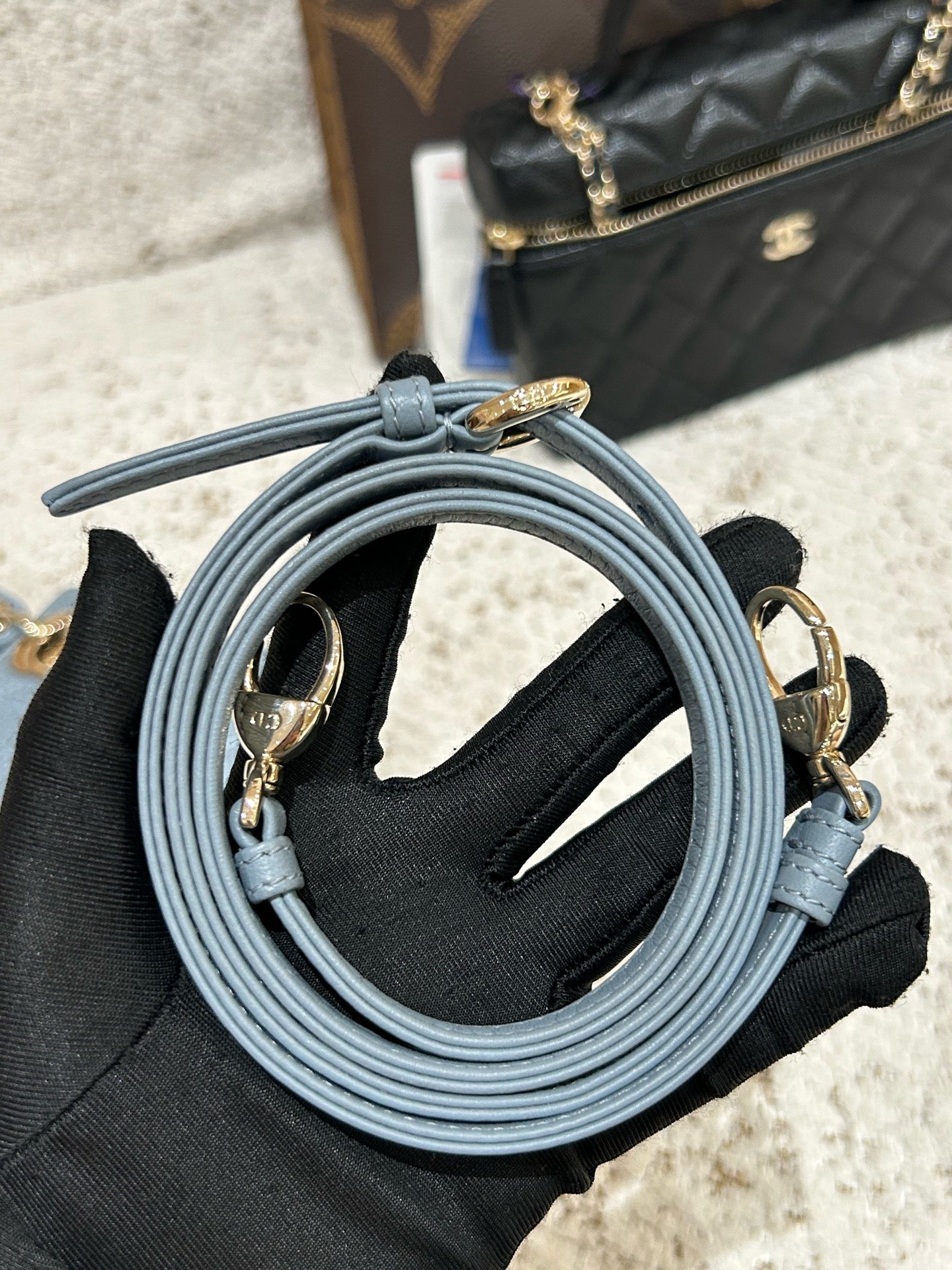 Dior - Lady Dior - Leather - Blue - (mini)