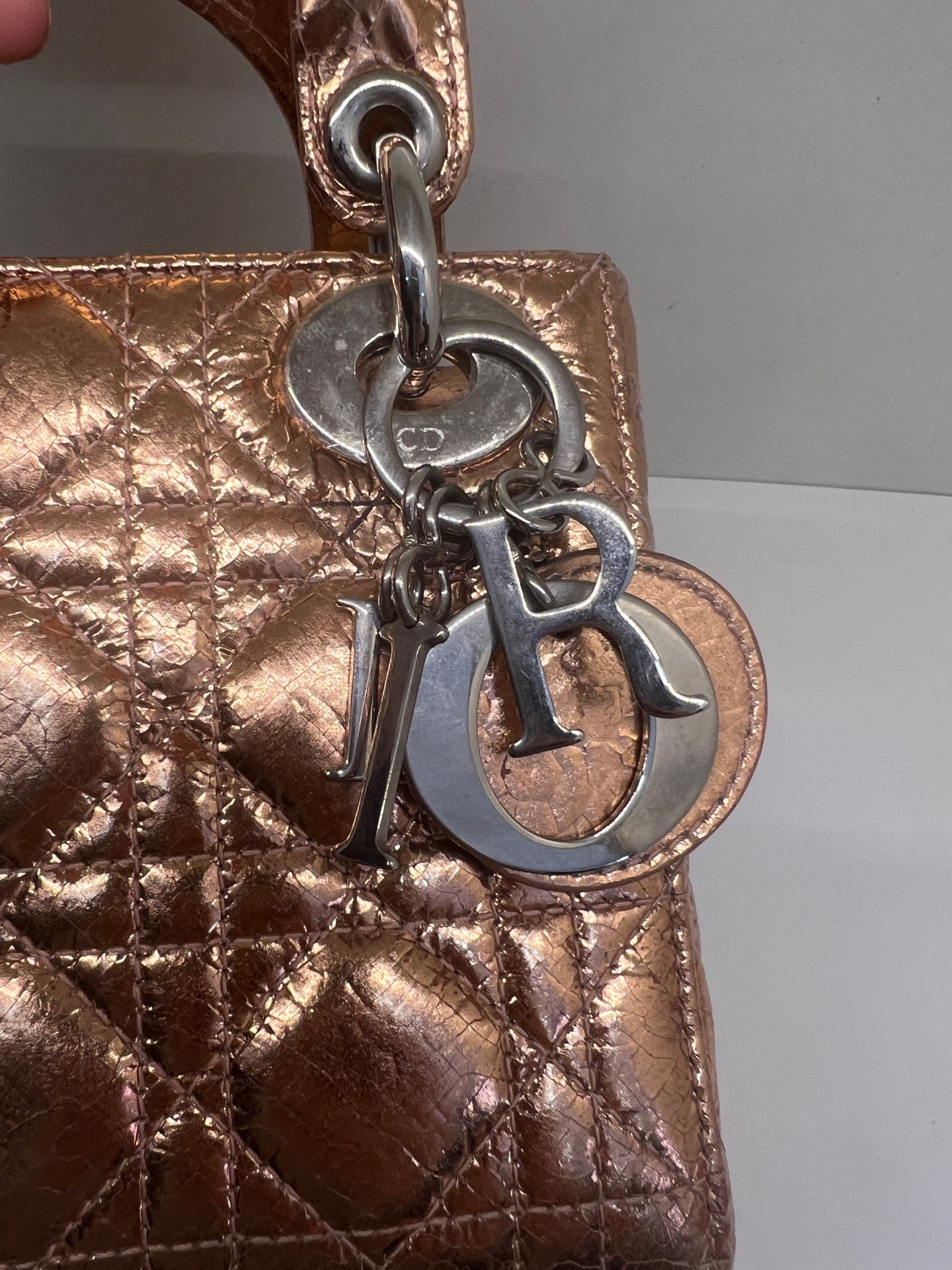Dior - Lady Dior - Leather - Gold - (mini)