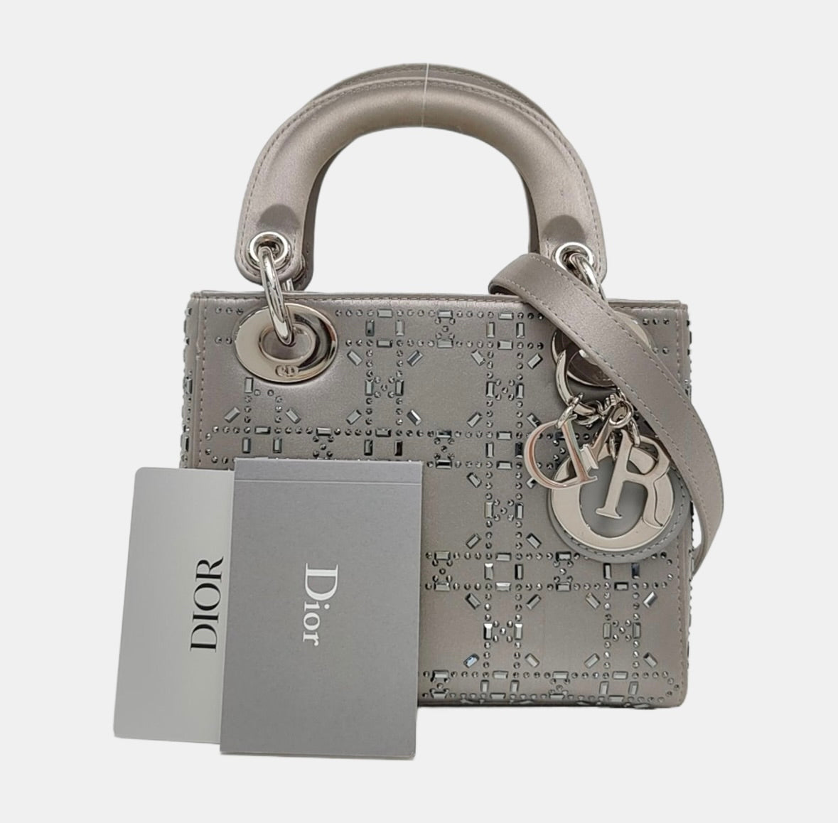 Dior - Lady Dior - Leather - Grey - (mini)