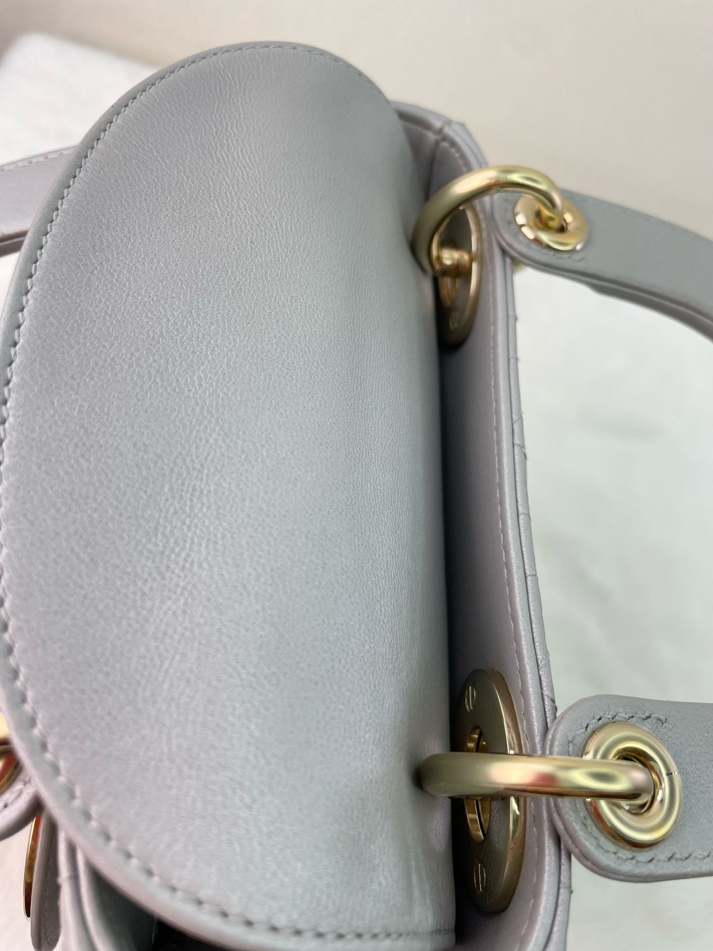 Dior - Lady Dior - Leather - Grey - (mini)