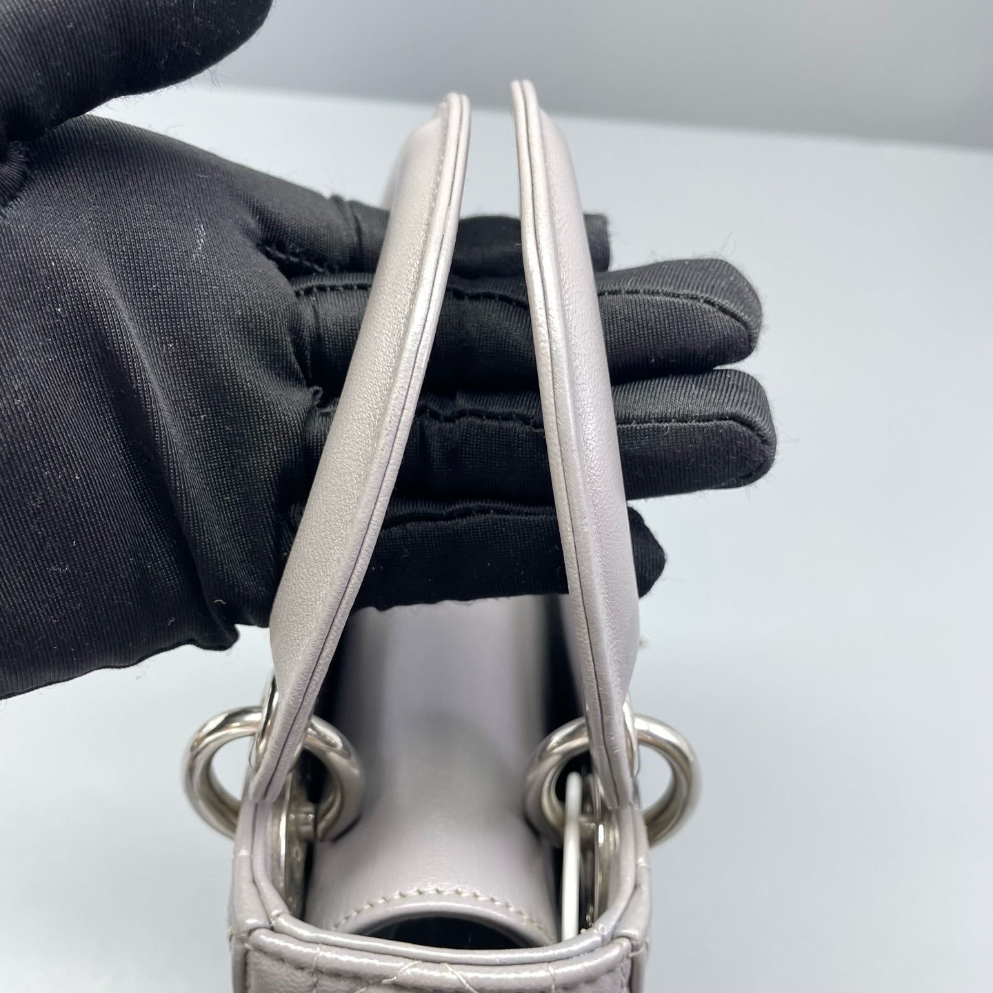 Dior - Lady Dior - Leather - Grey - (mini)