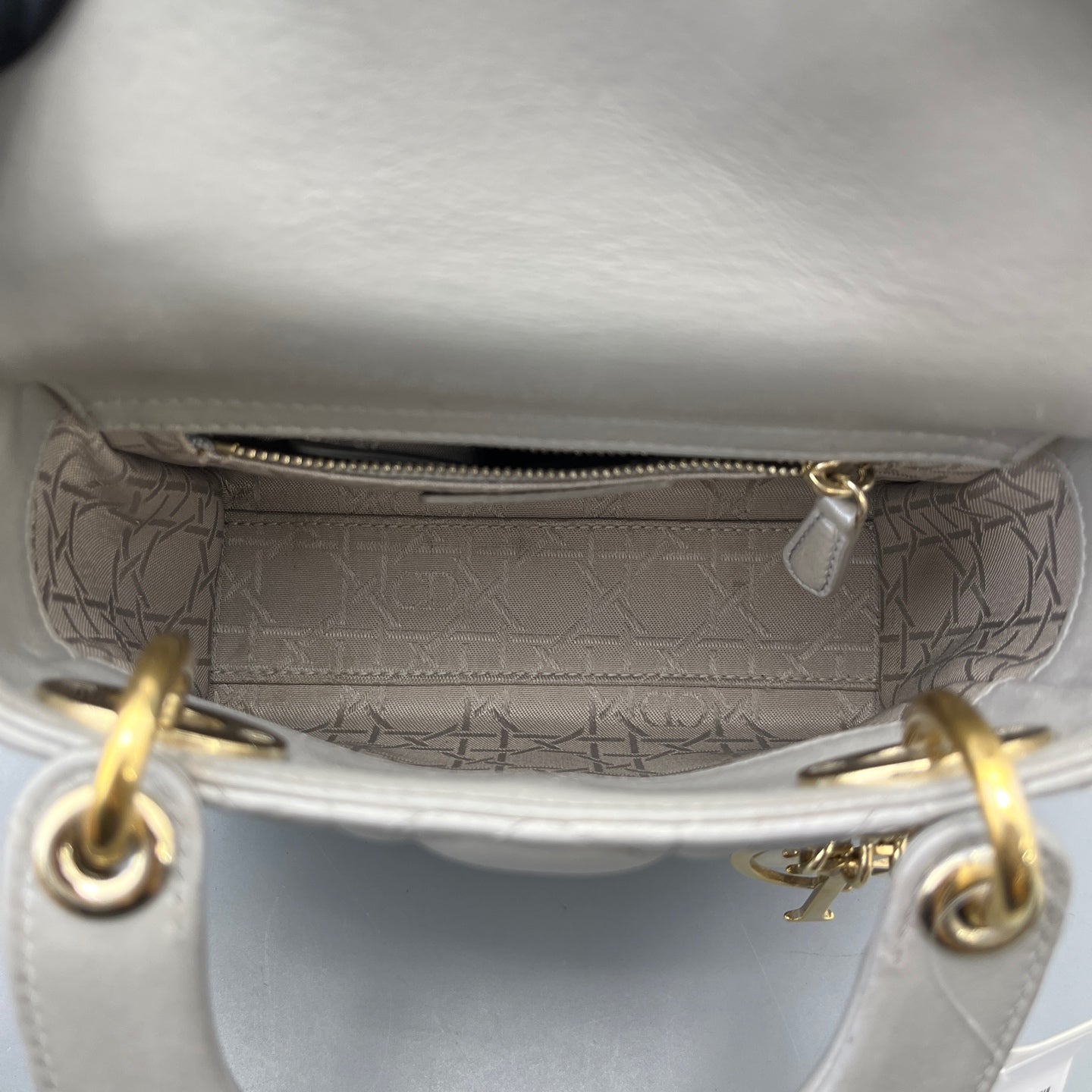 Dior - Lady Dior - Leather - Grey - (mini)