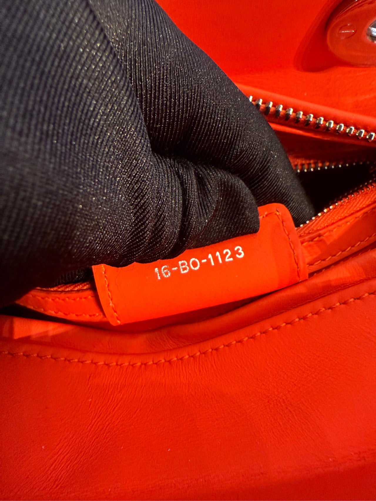 Dior - Lady Dior - Leather - Orange - (medium)