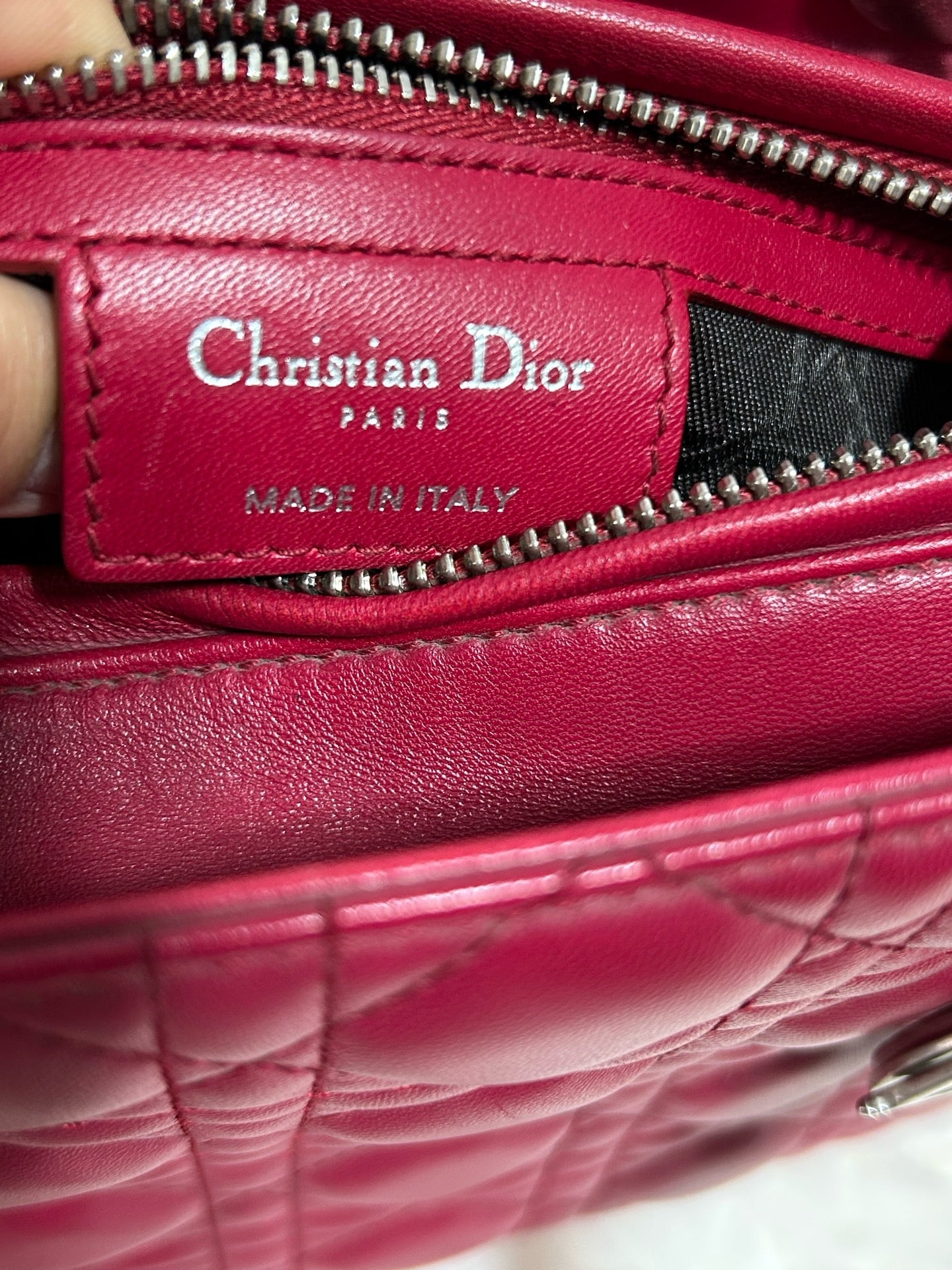 Dior - Lady Dior - Leather - Pink - (medium)