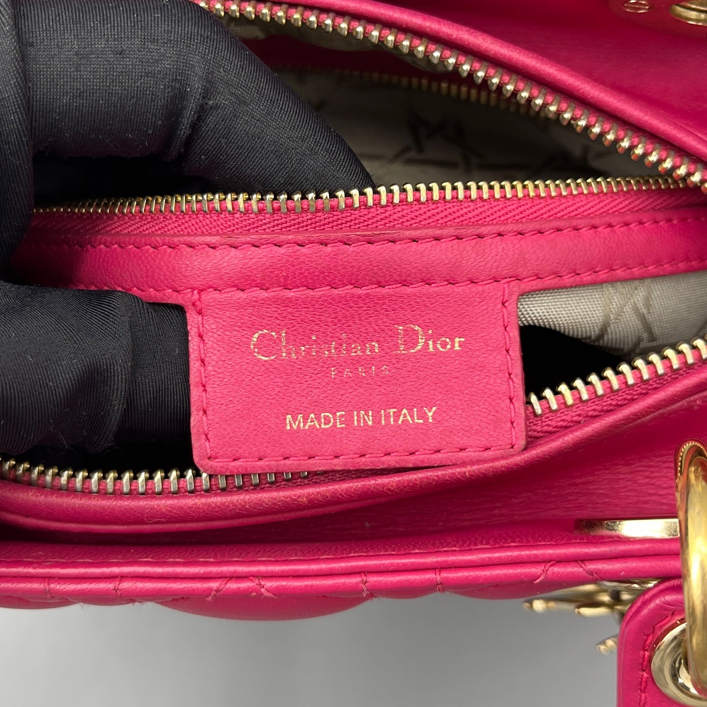Dior - Lady Dior - Leather - Pink - (Medium)