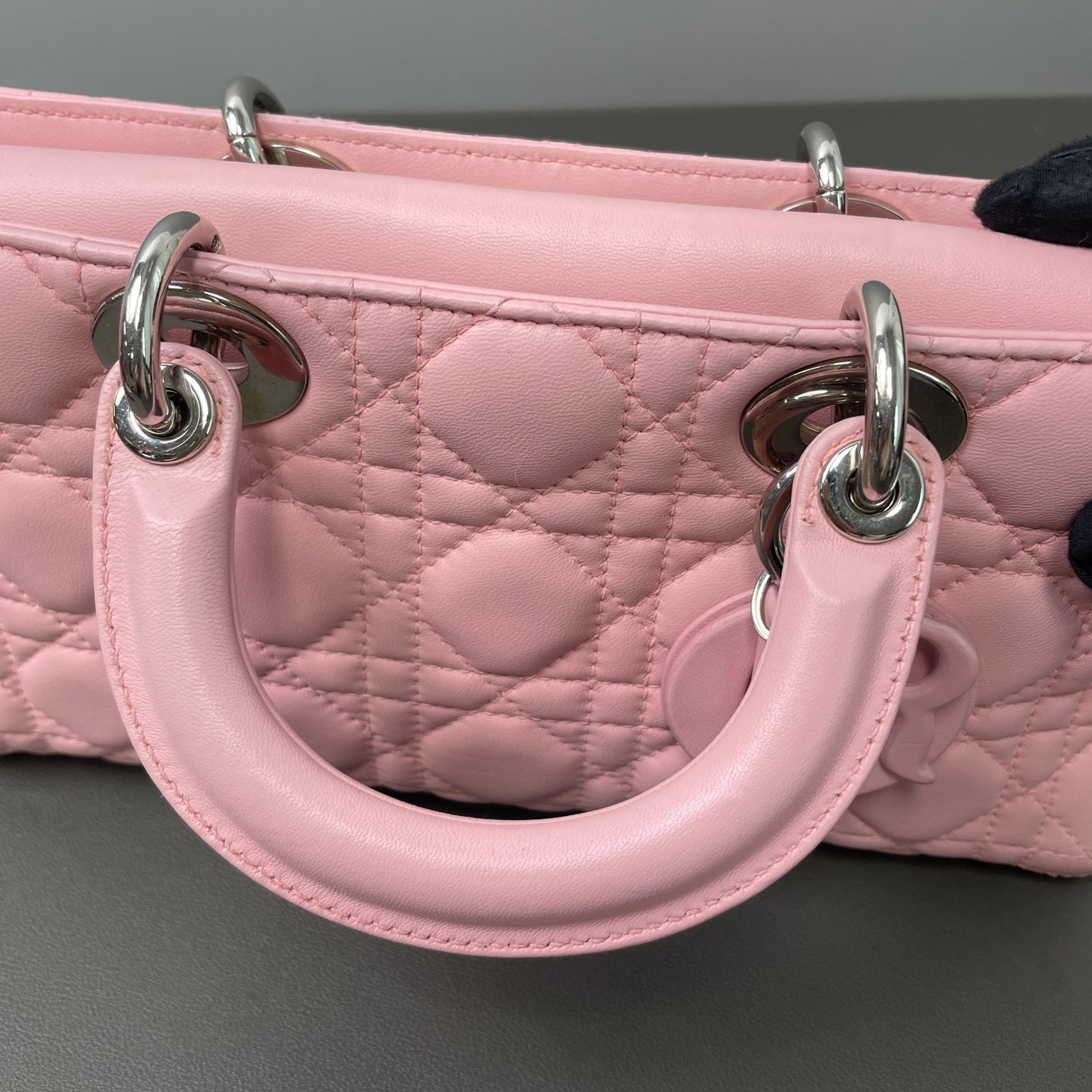 Dior - Lady Dior - Leather - Pink - (small)