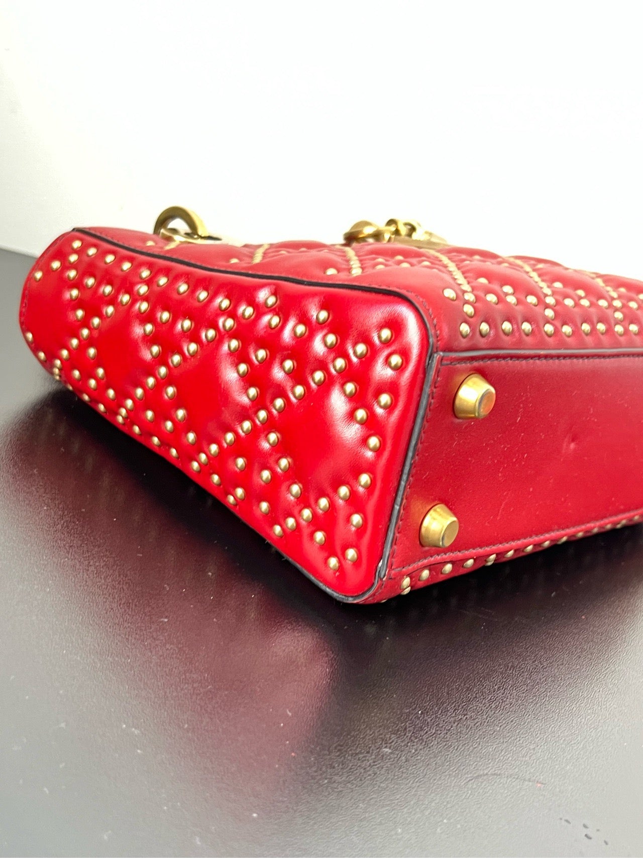 Dior - Lady Dior - Leather - Red - (mini)