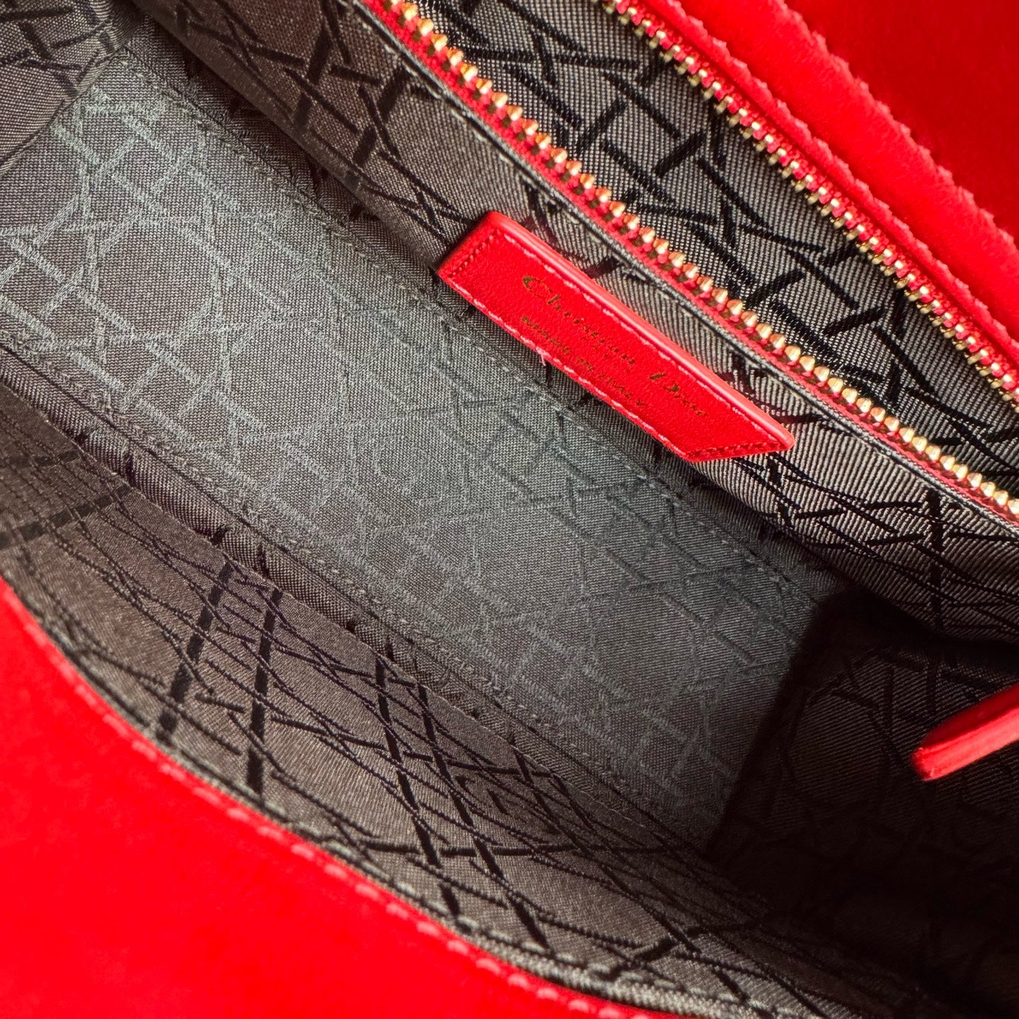 Dior - Lady Dior - Leather - Red - (mini)