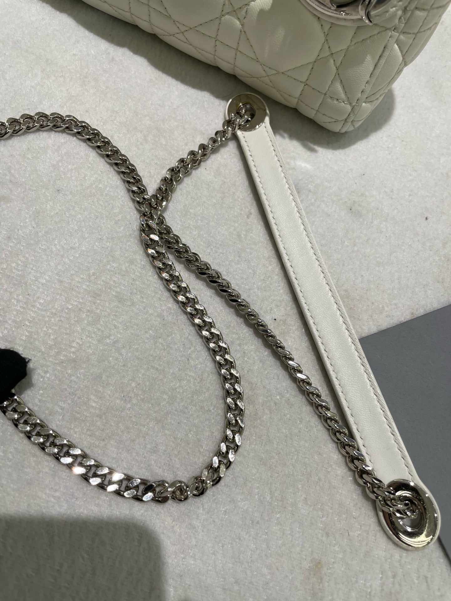 Dior - Lady Dior - Leather - White - (mini)