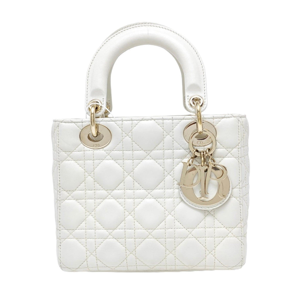 Dior - Lady Dior - Leather - White - (Small)