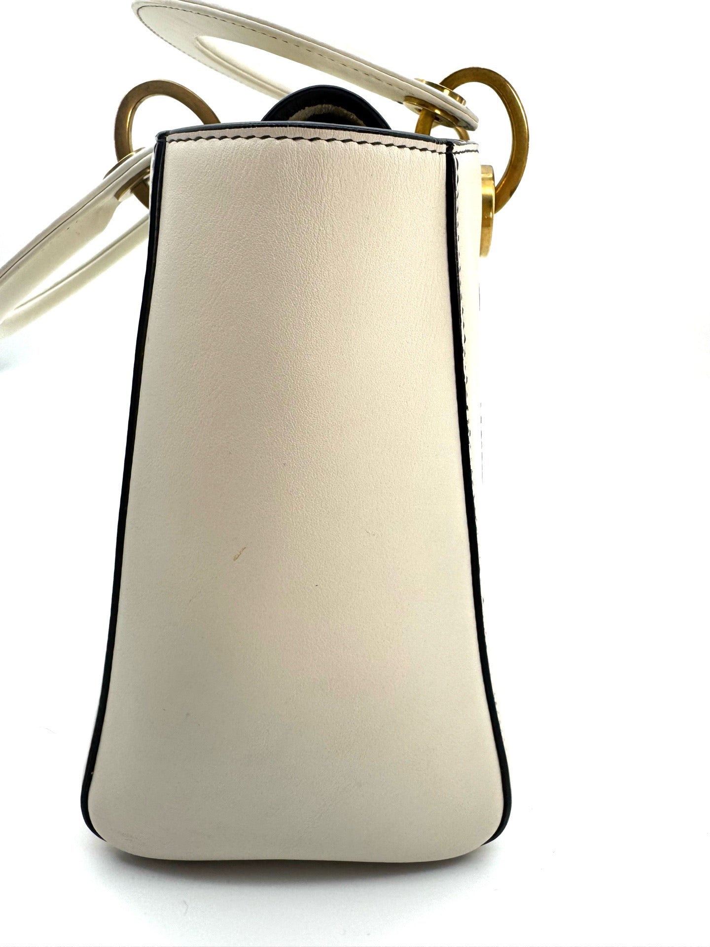 Dior - Lady Dior - Leather - White - (small)