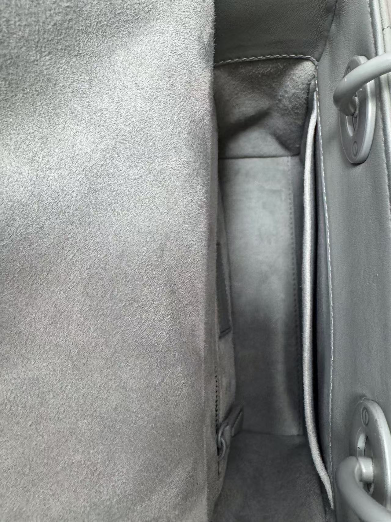 Dior - Lady Dior Mini - Lambskin leather - Rock Grey - (Mini)