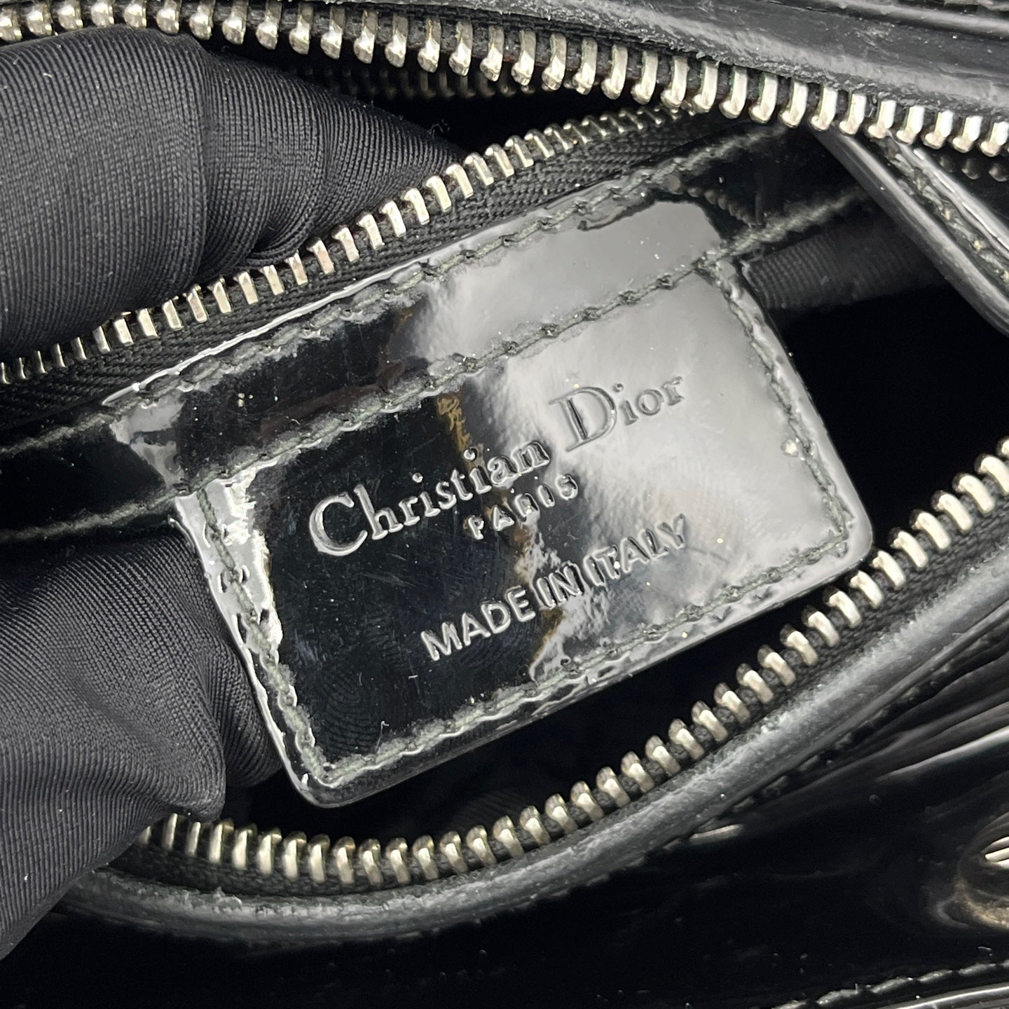 Dior - Lady Dior - Patent leather - Black - (medium)