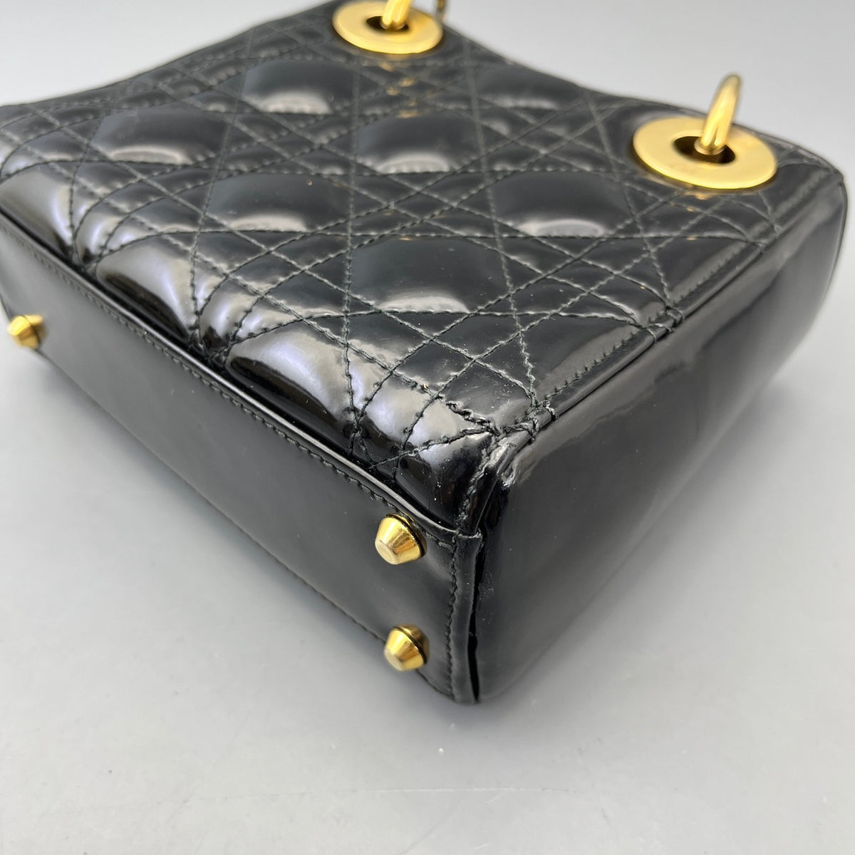 Dior - Lady Dior - Patent leather - Black - (mini)