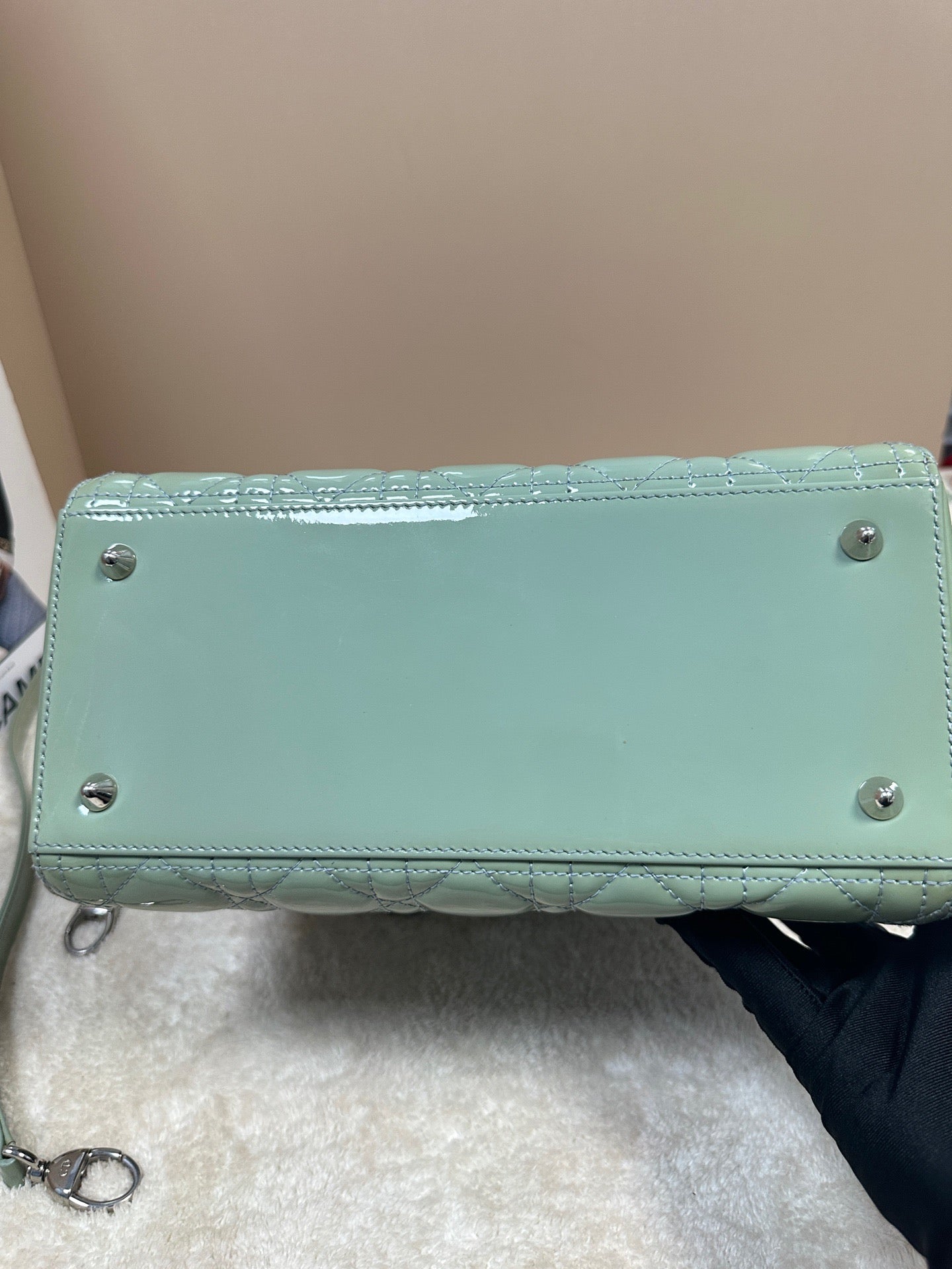 Dior - Lady Dior - Patent leather - Green - (medium)
