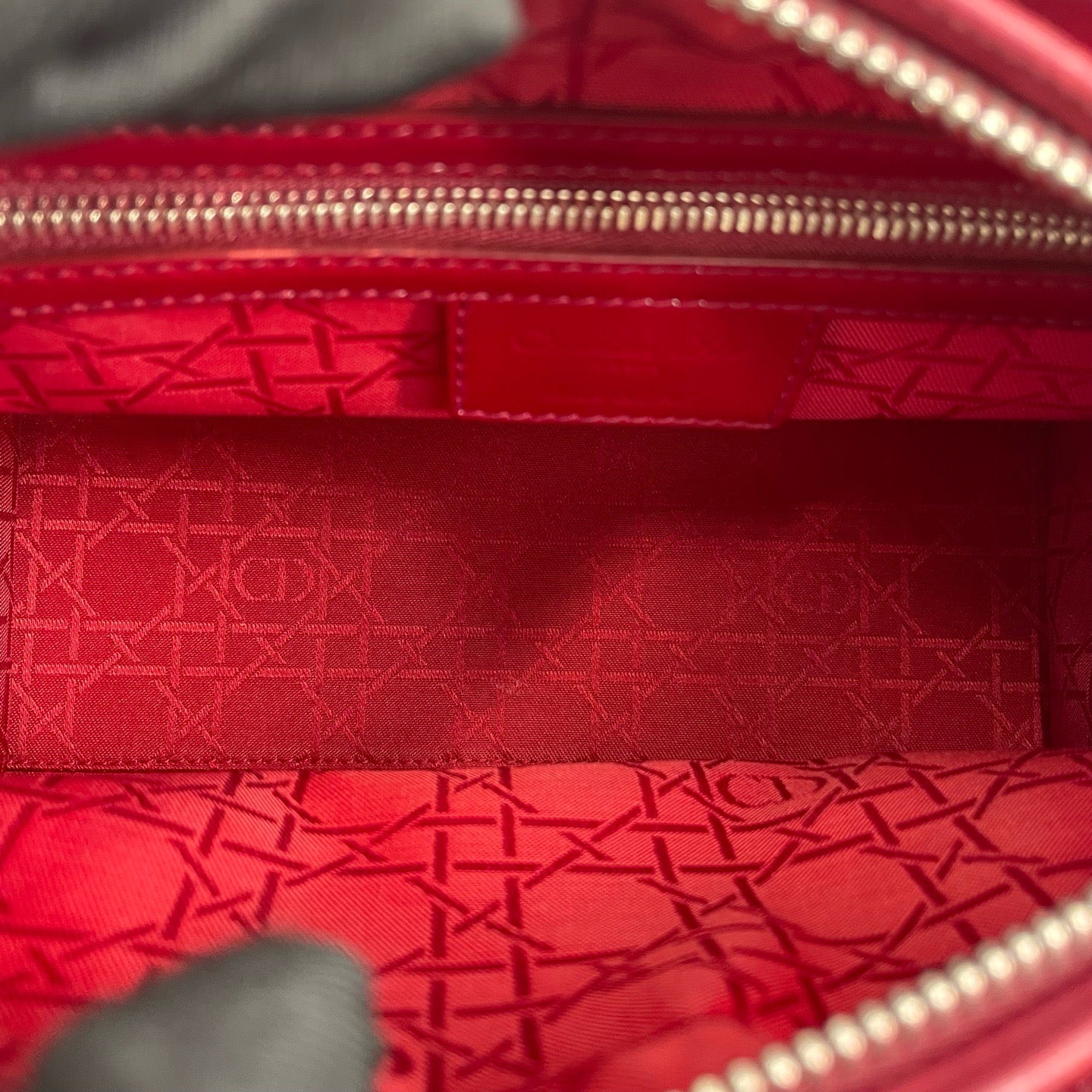 Dior - Lady Dior - Patent leather - Red - (medium)