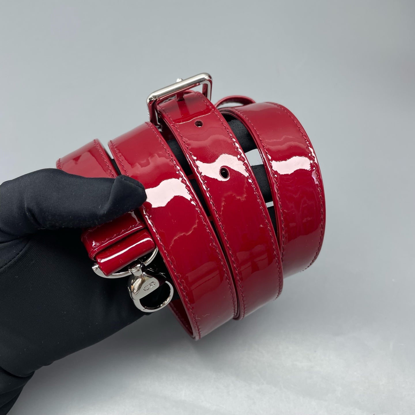 Dior - Lady Dior - Patent leather - Red - (medium)