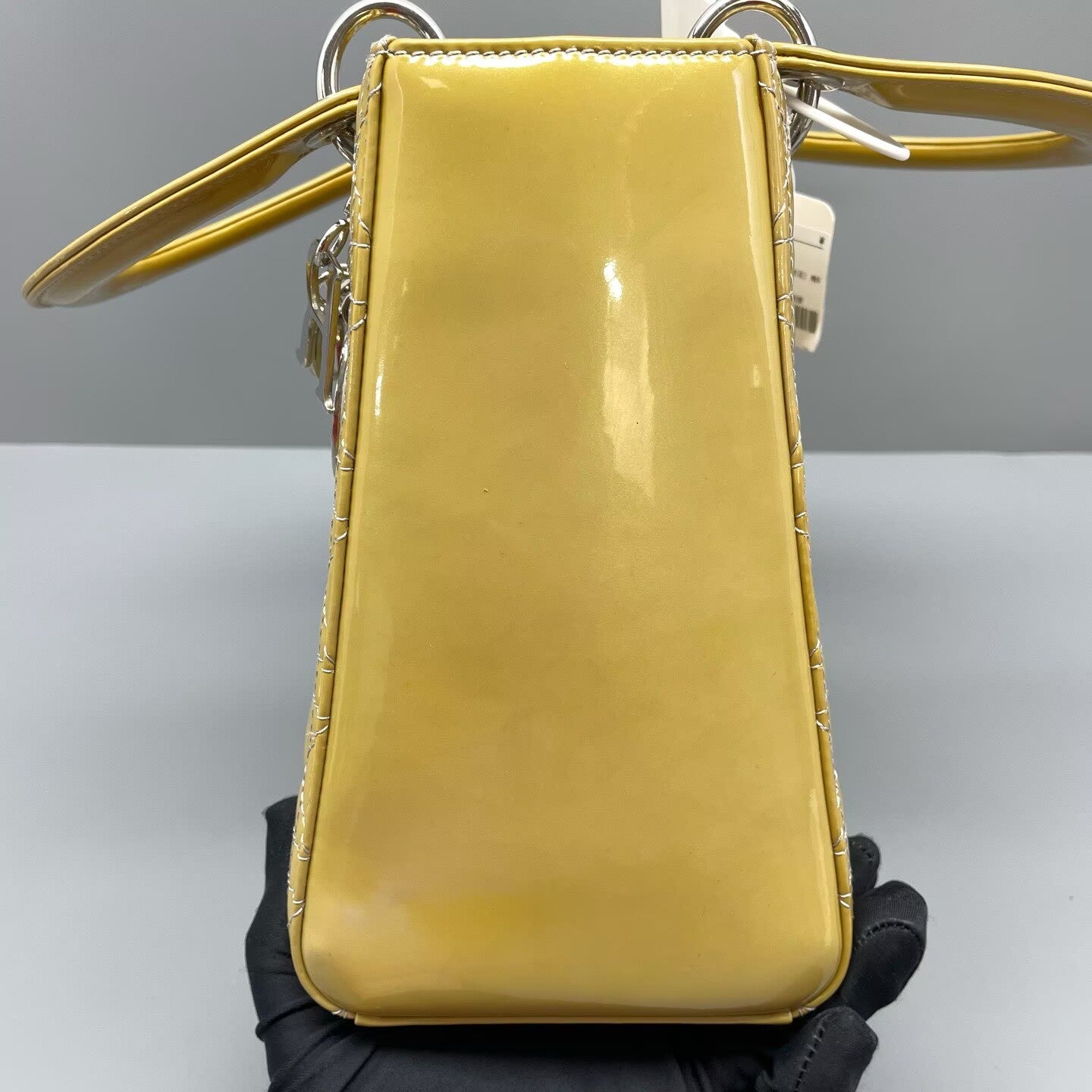 Dior - Lady Dior - Patent leather - Yellow - (Medium)