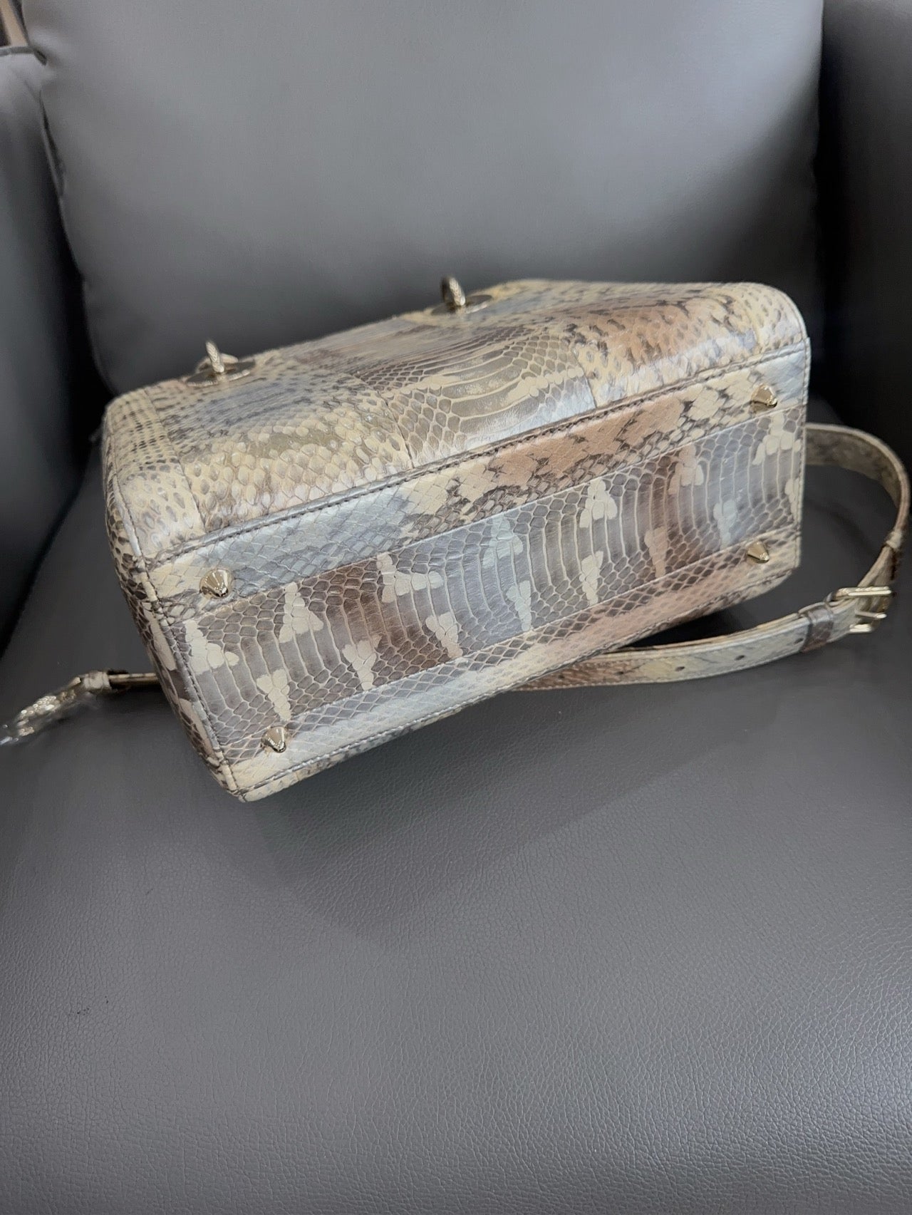 Dior - Lady Dior - Python - Beige - (medium)