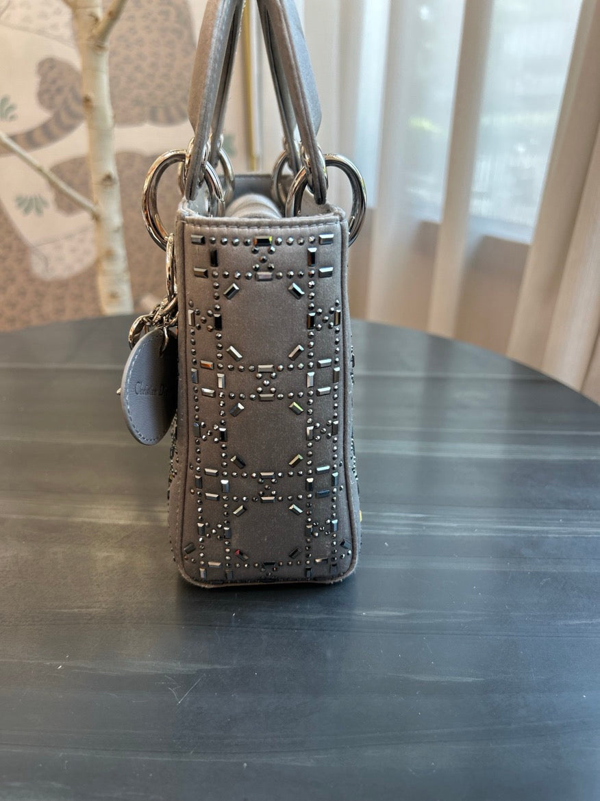 Dior - Lady Dior - Silk - Grey - (mini)