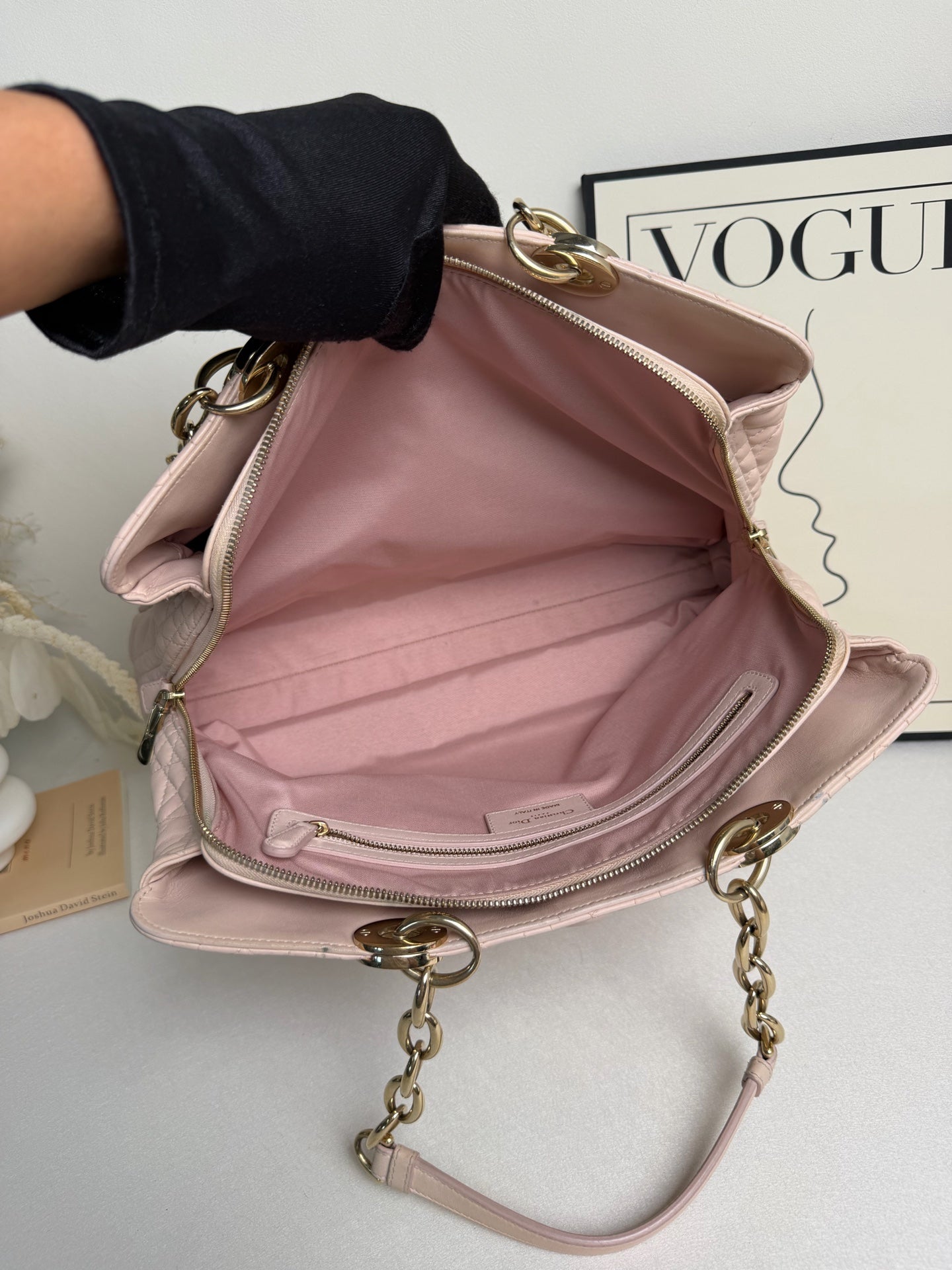 Dior - Lady Dior Tote - Leather - Pink - (medium)