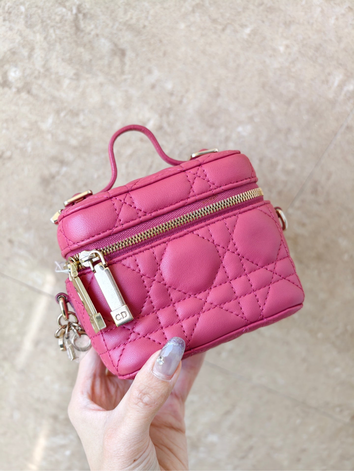 Dior - Lady Dior Vanity - Leather - Pink - (mini)