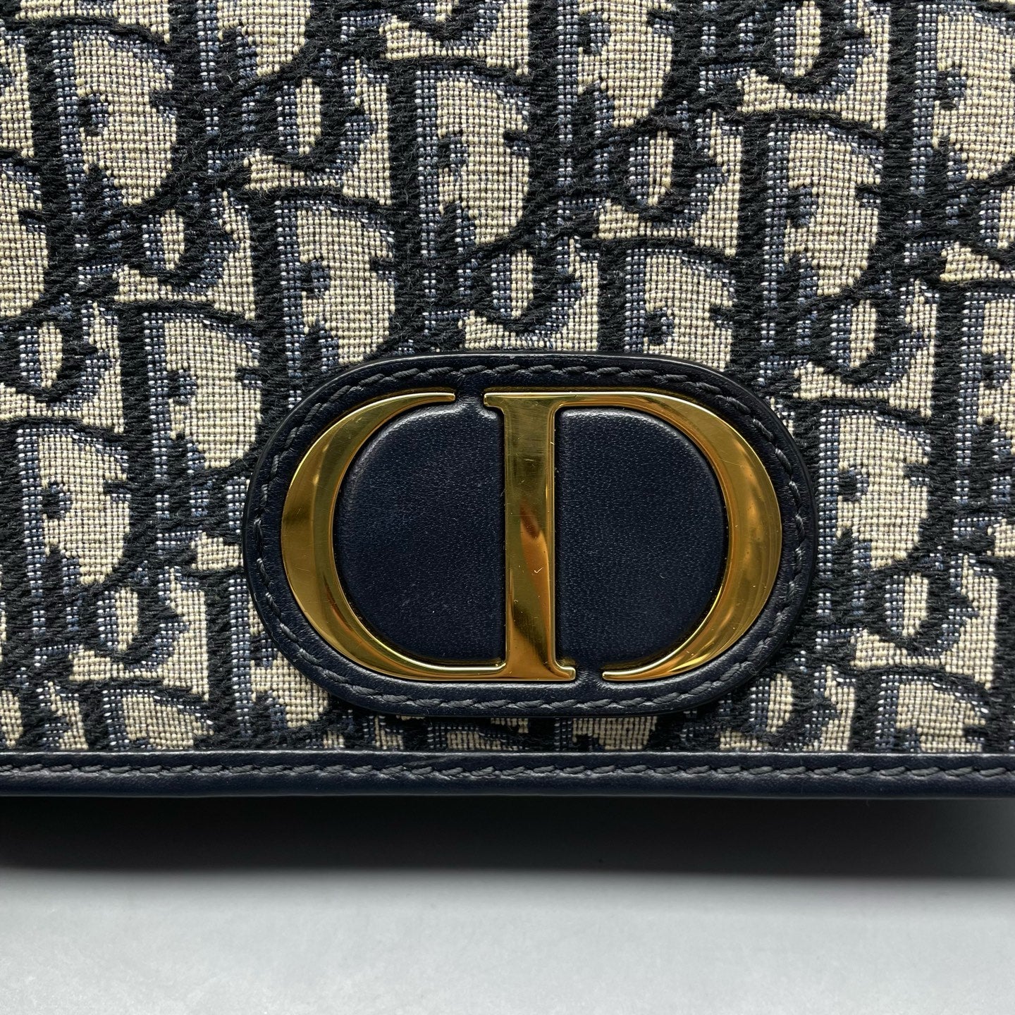 Dior - Montaigne 2-in-1 - Oblique canvas and leather - Blue - (small)