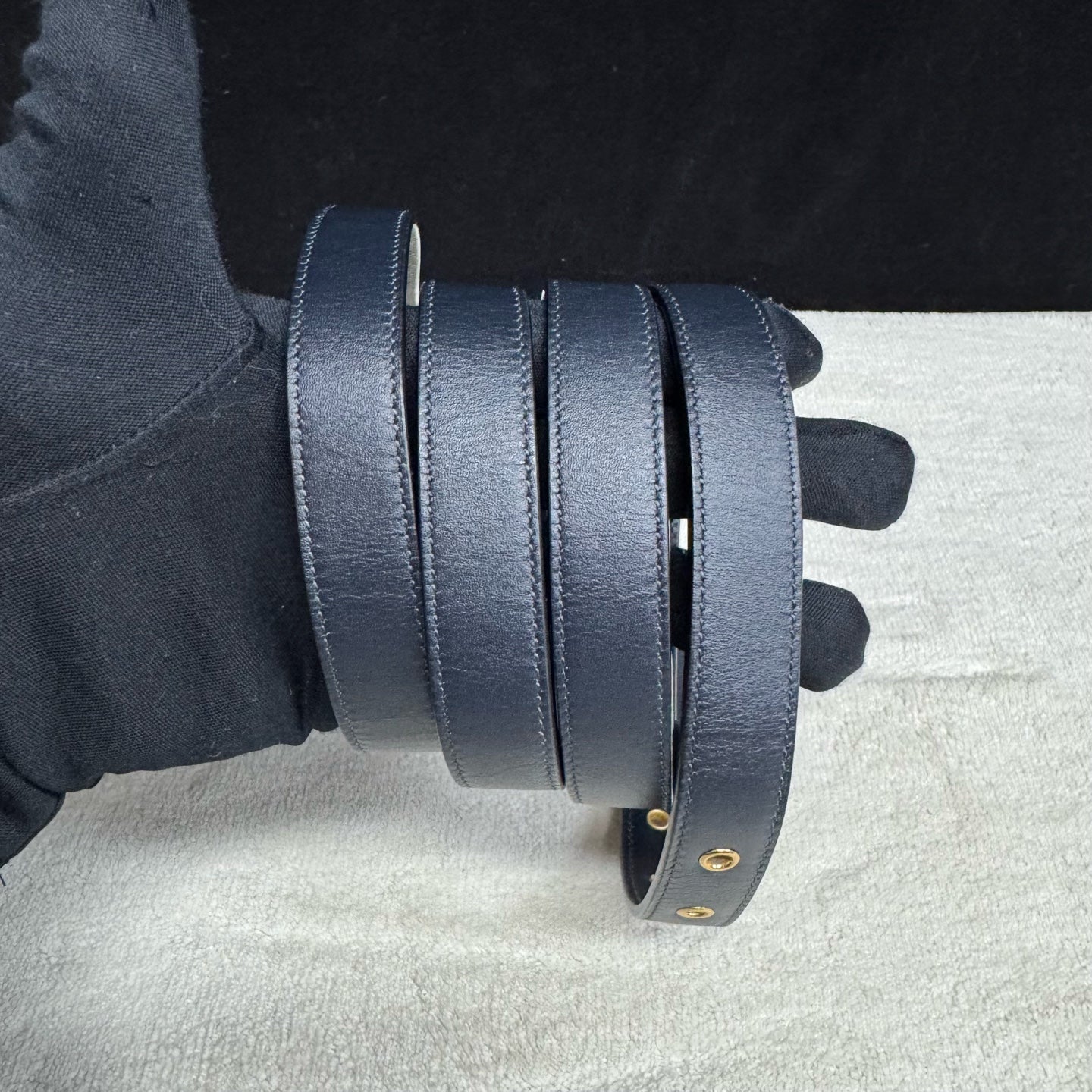 Dior - Montaigne 30 - Dior Oblique canvas with leather trim - Navy Blue - (Medium)