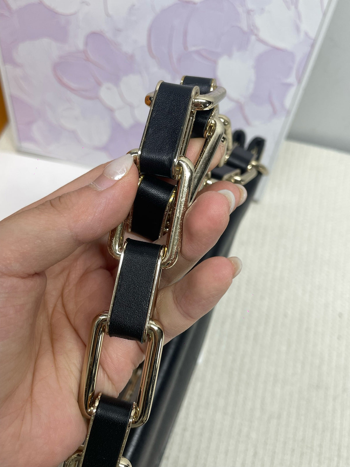 Dior - Montaigne - Leather - Black - (small)
