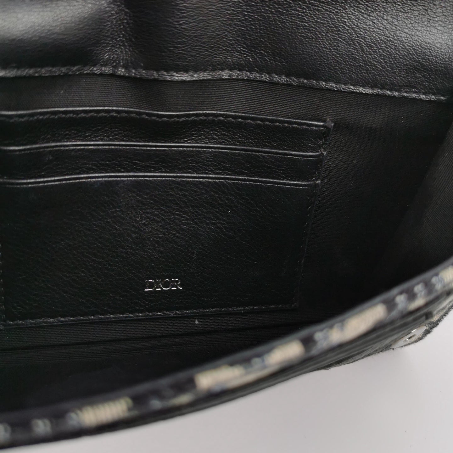Dior - Oblique - Leather,Cloth - Beige,Black
