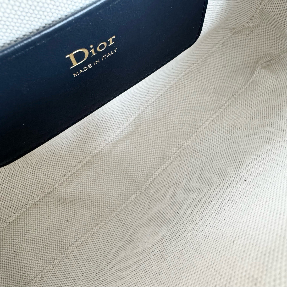 Dior - Oblique Bow Chain Bag - Cloth - Multicolour - (mini)