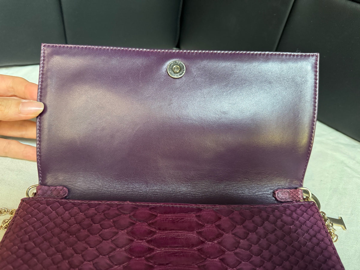 Dior - Other - Exotic leathers - Python - Burgundy - (mini)