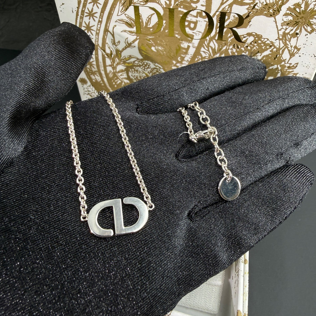 Dior - Other - Silver-tone metal with clear rhinestone embellishment - Silver