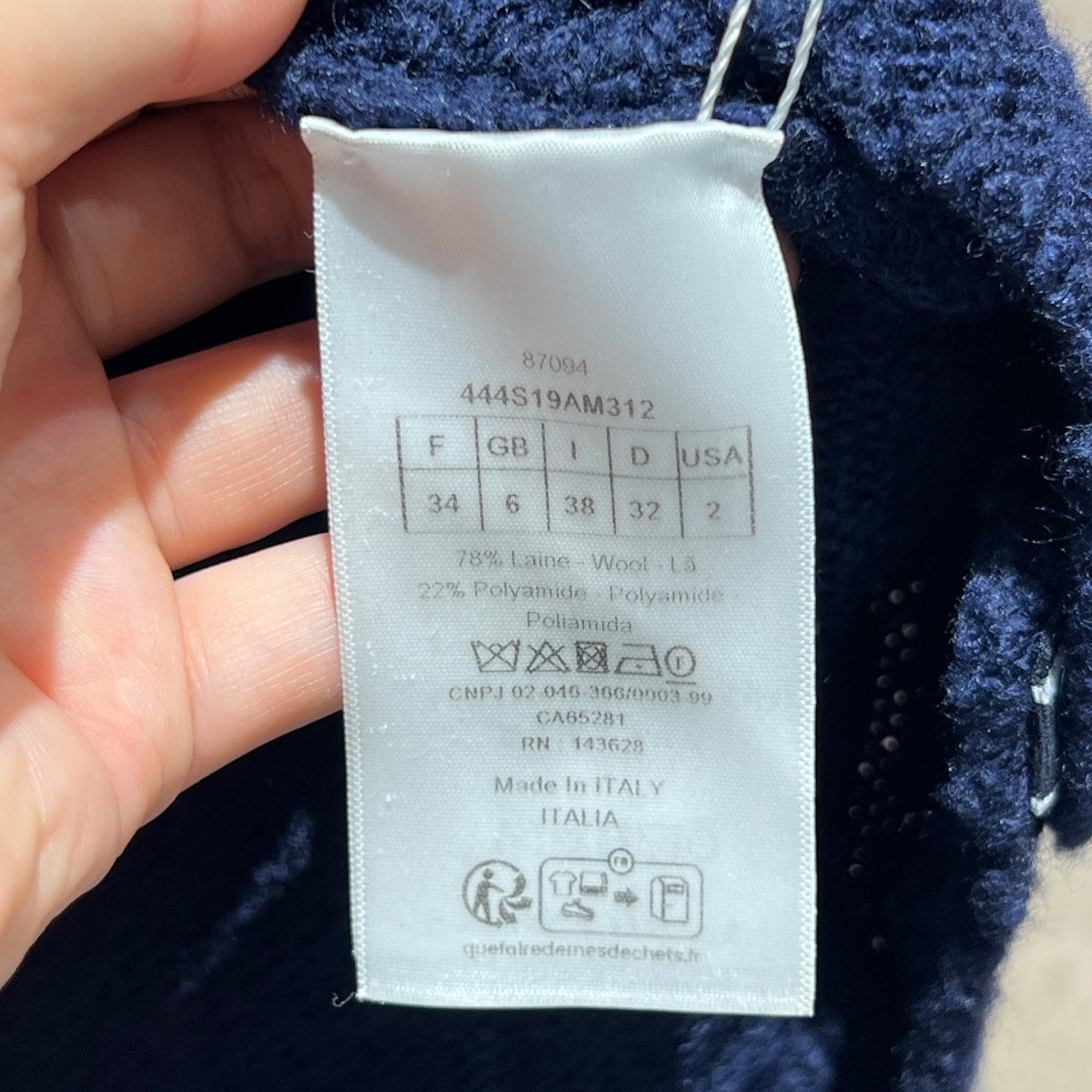 Dior - Other - Wool - Blue - (34)