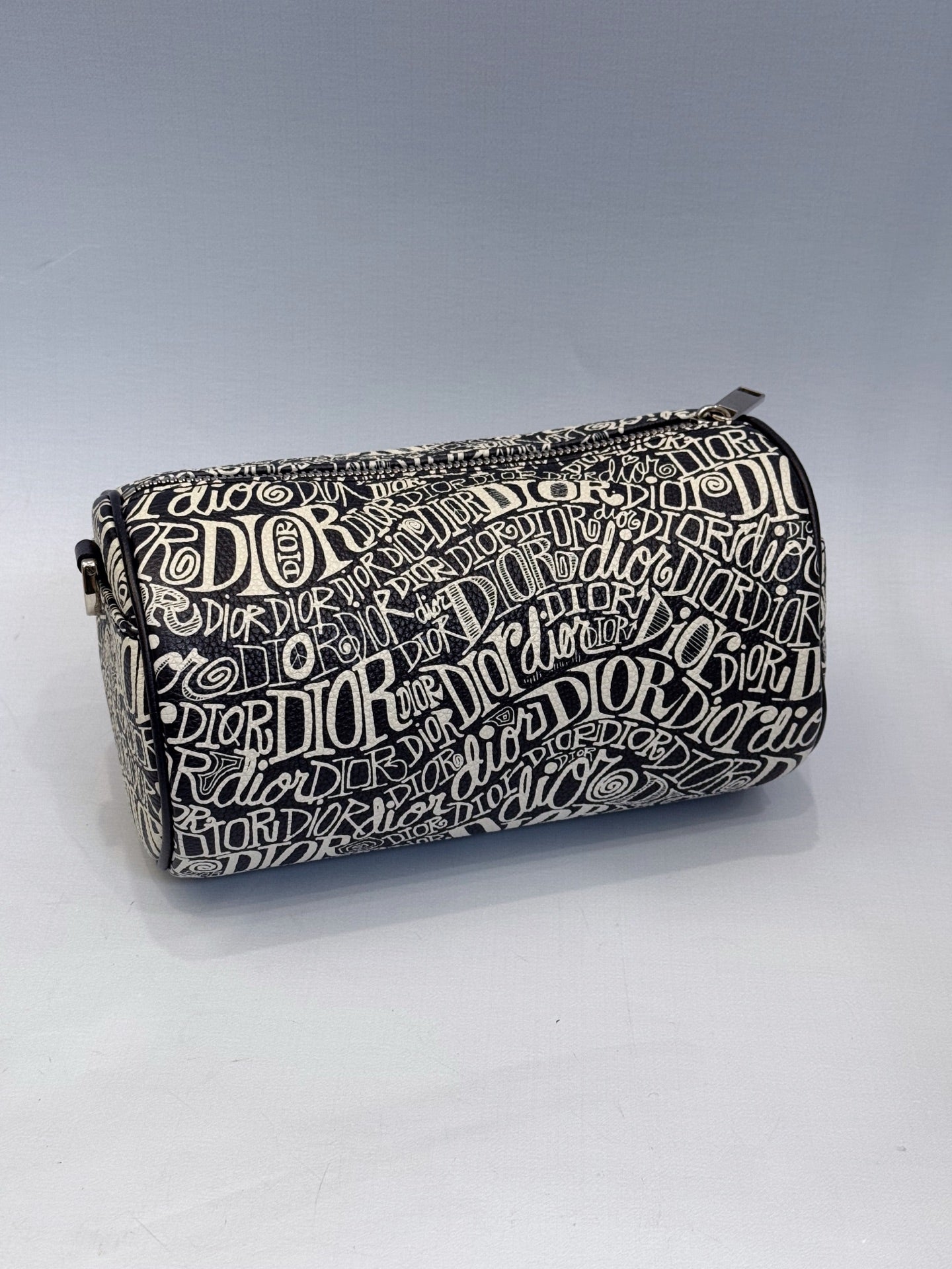 Dior - Roller Barrel Bag Stussy Collaboration - Coated Canvas - Black and White - (mini)
