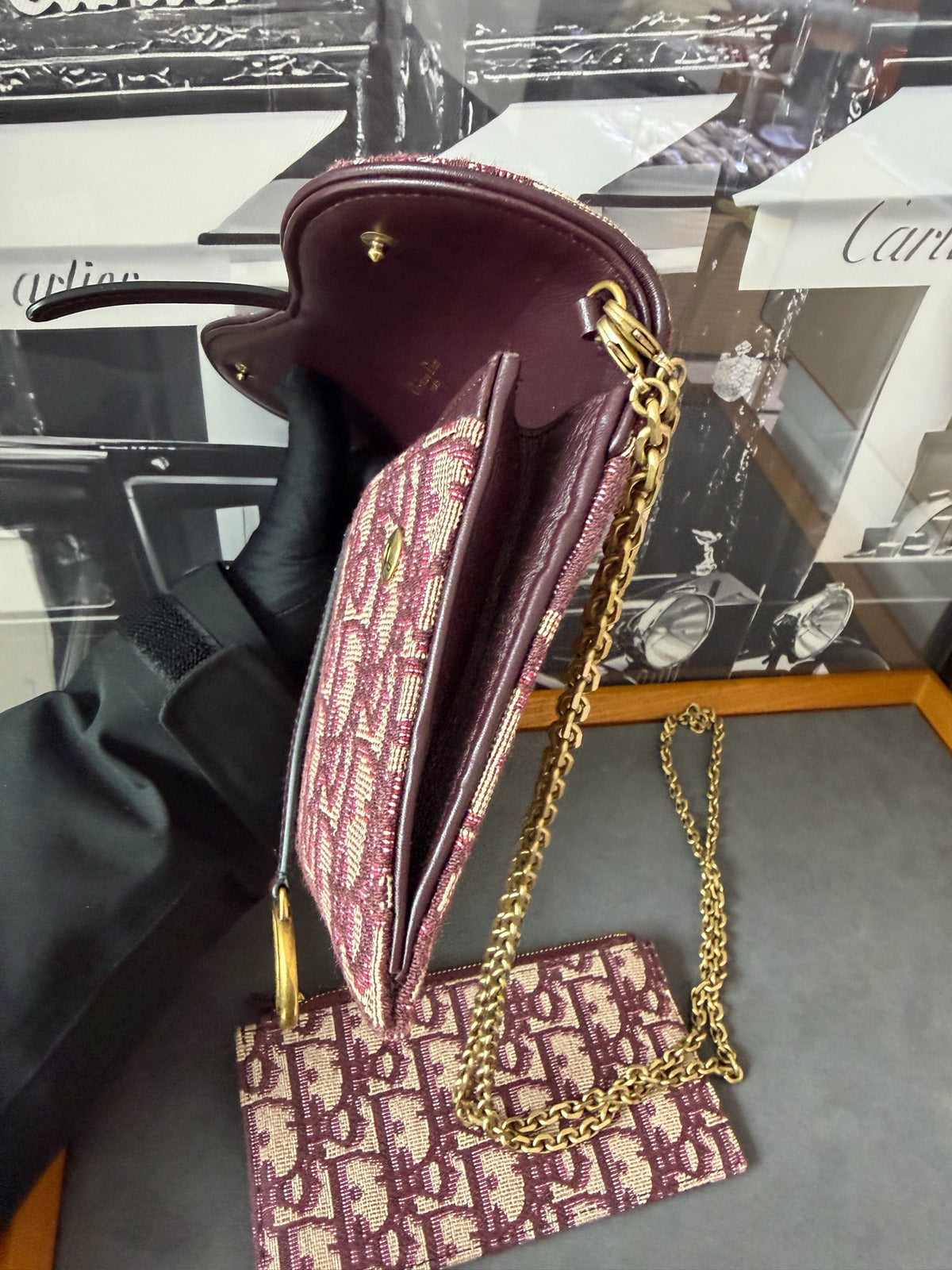 Dior - Saddle 2-in-1 WOC - Cloth - Burgundy