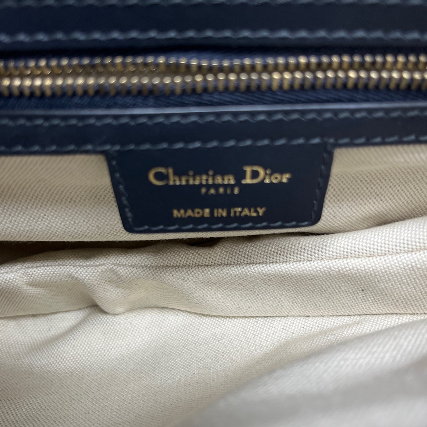 Dior - Saddle Bag - Cloth - Blue - (large)