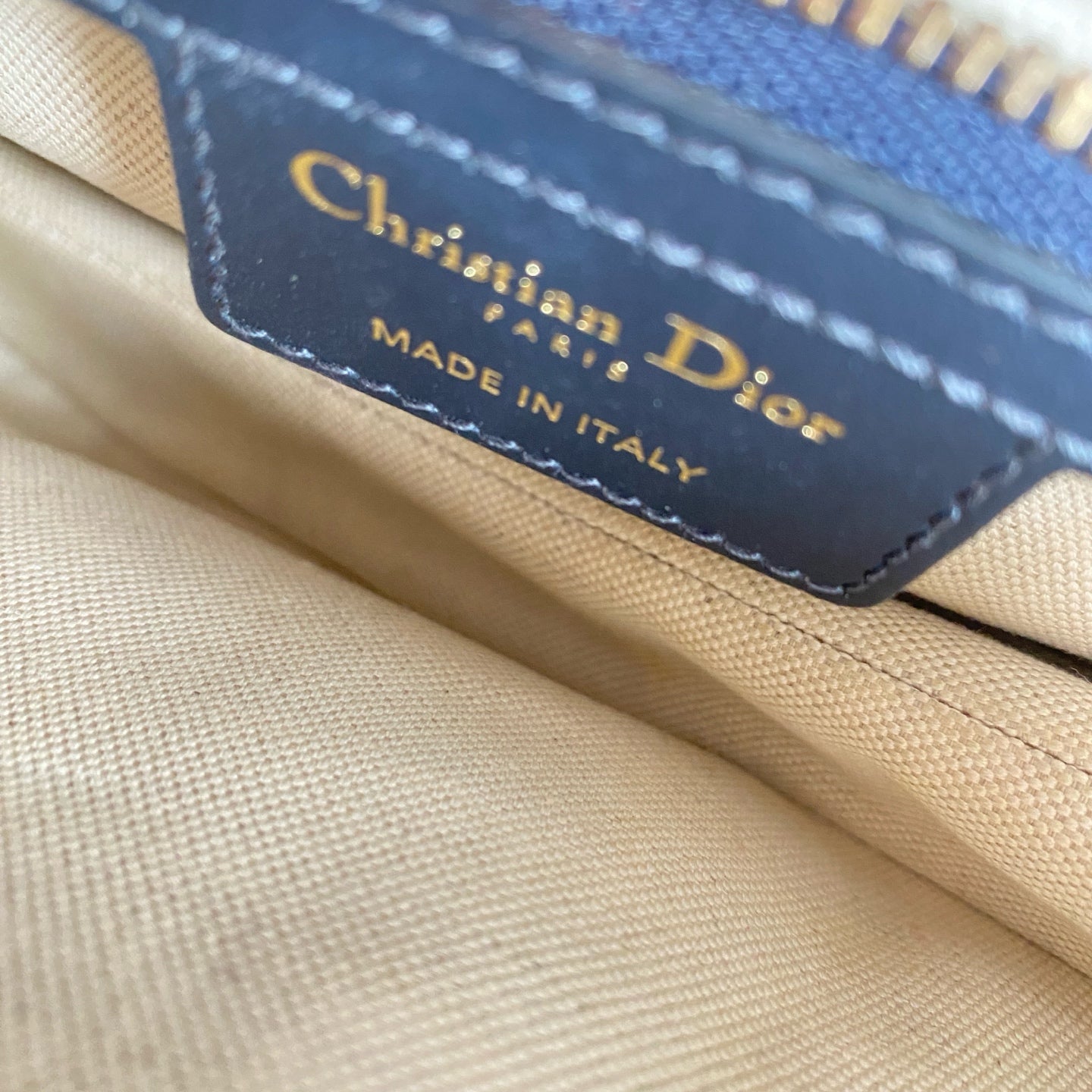 Dior - Saddle Bag - Cloth - Blue - (Medium)