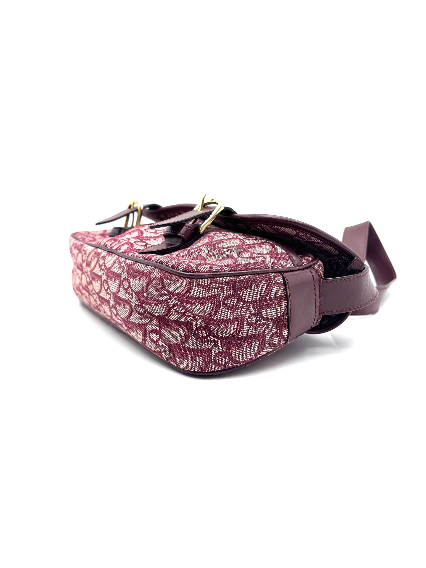 Dior - Saddle Bag - Cloth - Burgundy - (medium)