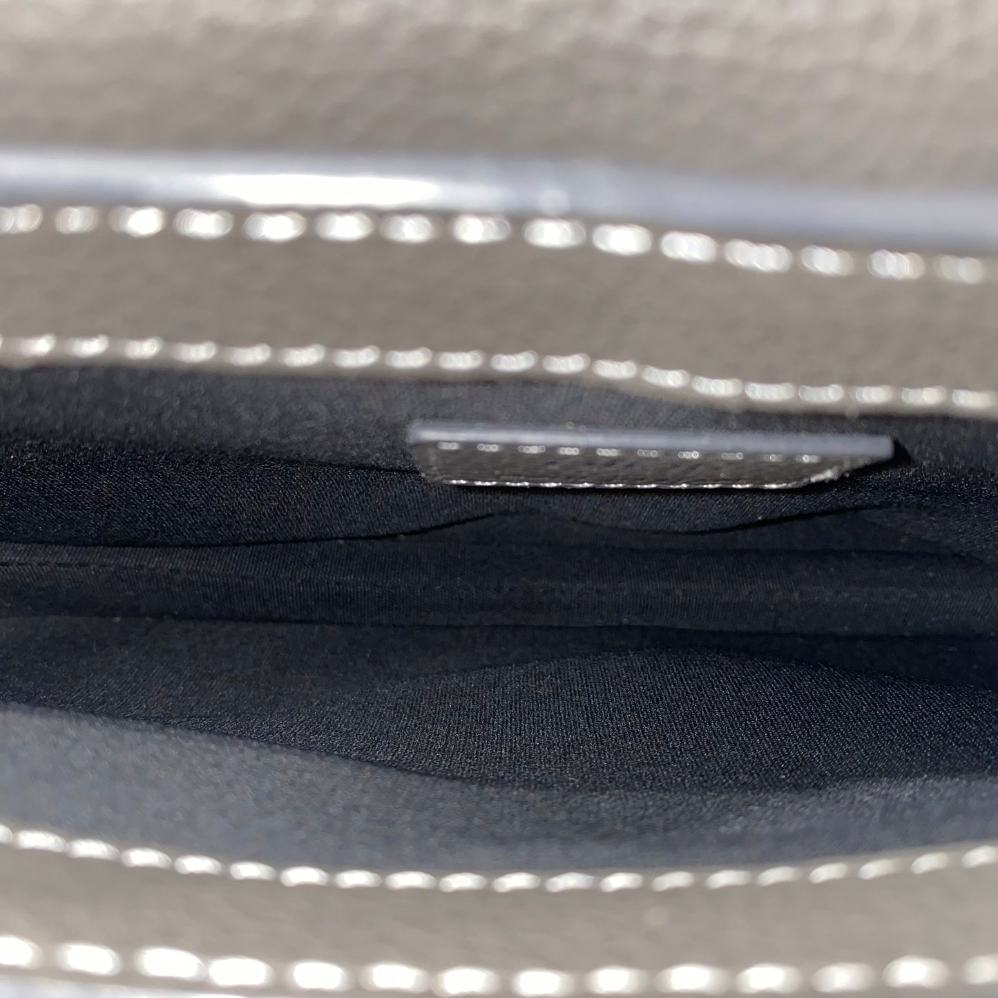 Dior - Saddle Bag - Grained leather - Grey - (small)