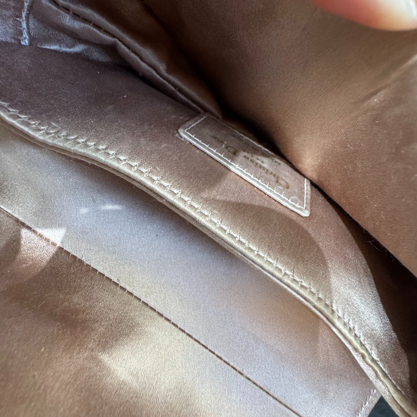 Dior - Saddle Bag - Satin - Beige - (Small)