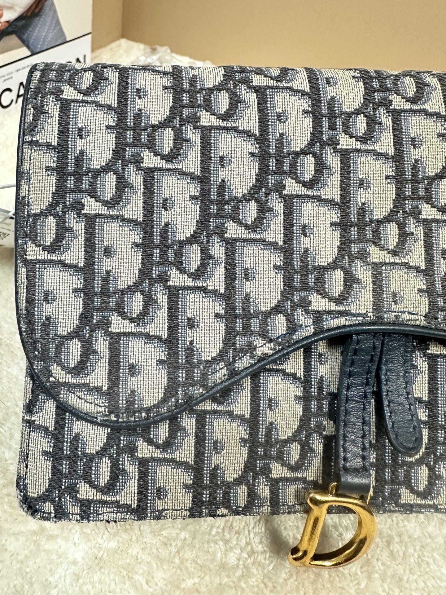 Dior - Saddle Bag Wallet - Cloth - Multicolour - (mini)