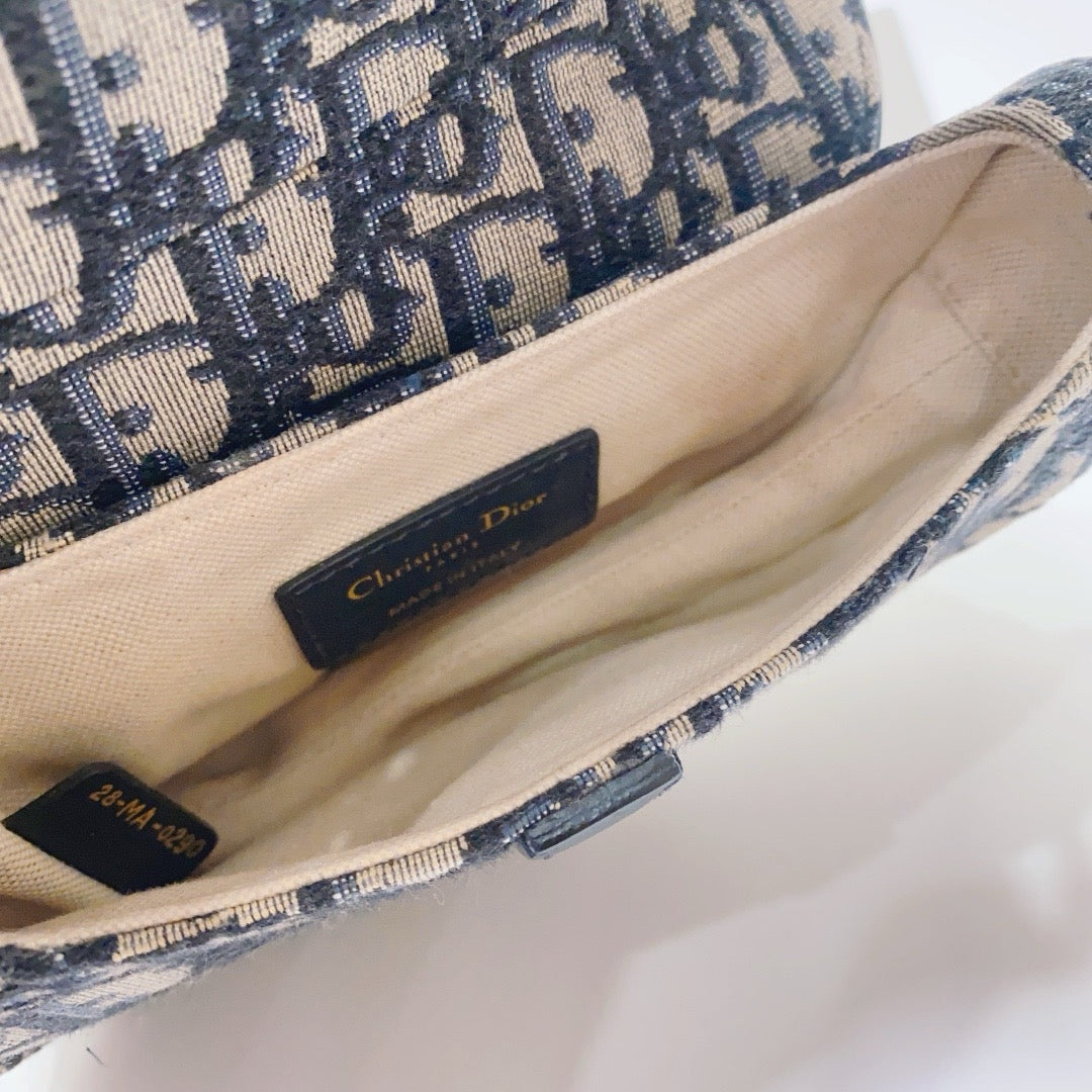 Dior - Saddle - Cloth - Blue - (small)