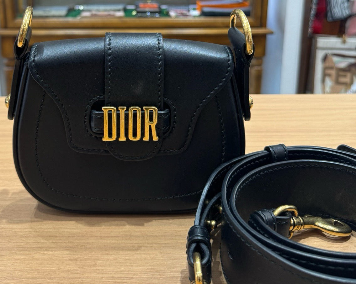 Dior - Saddle - Leather - Black - (mini)