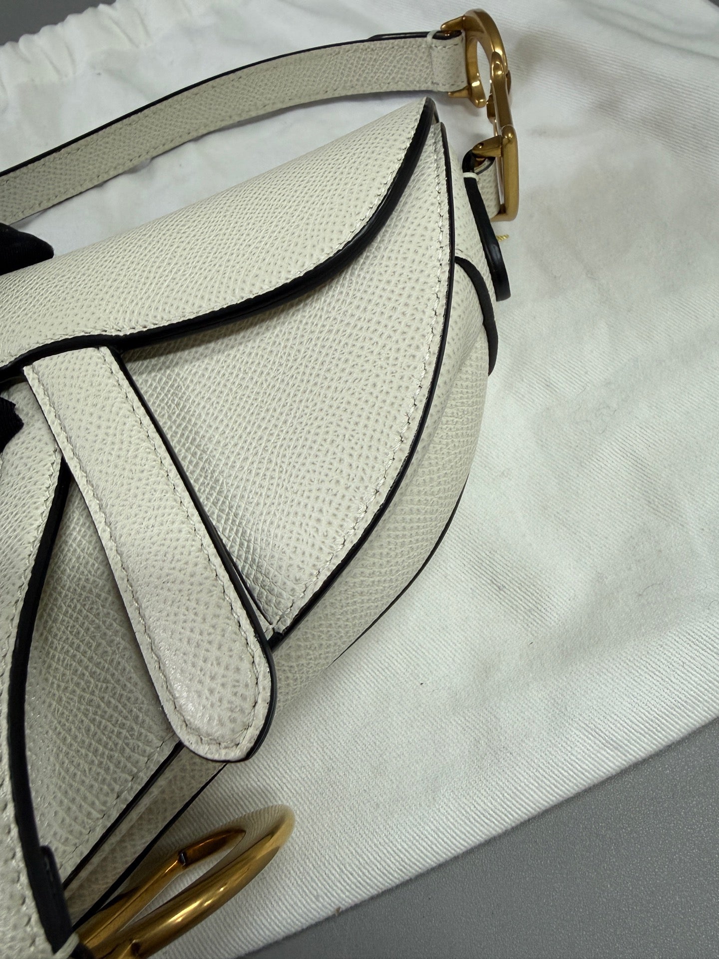 Dior - Saddle - Leather - White - (small)