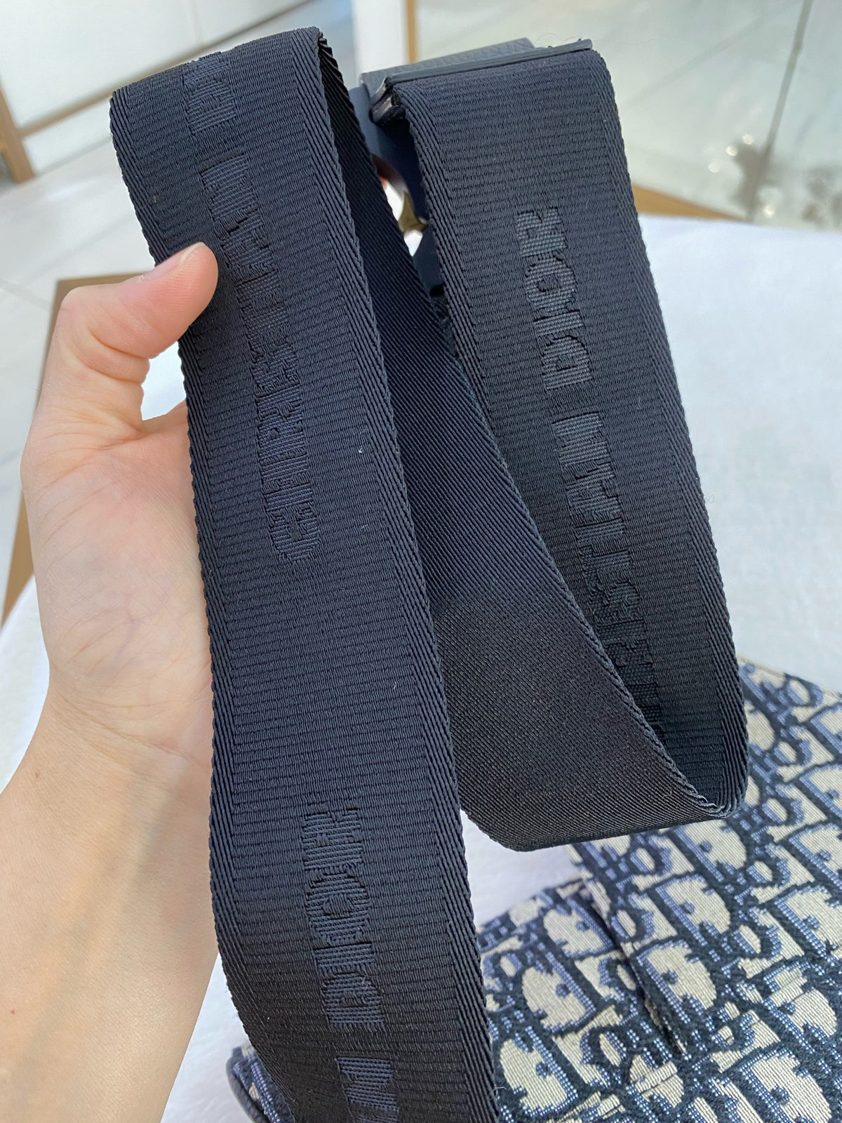 Dior - Saddle Medium - Cloth - Blue - (medium)