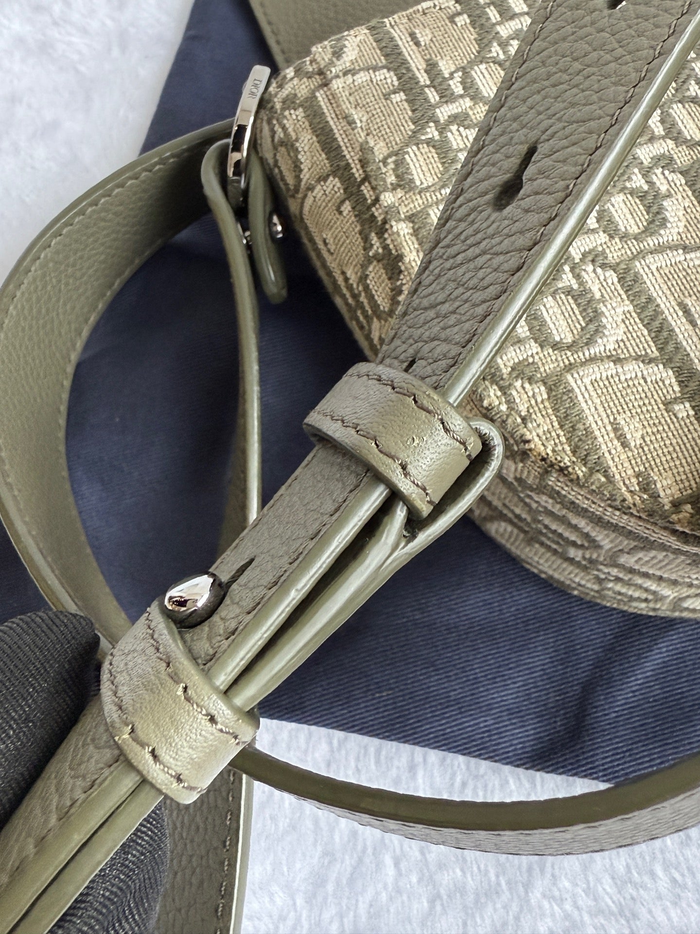 Dior - Saddle Messenger Bag - Fabric - Green - (mini)